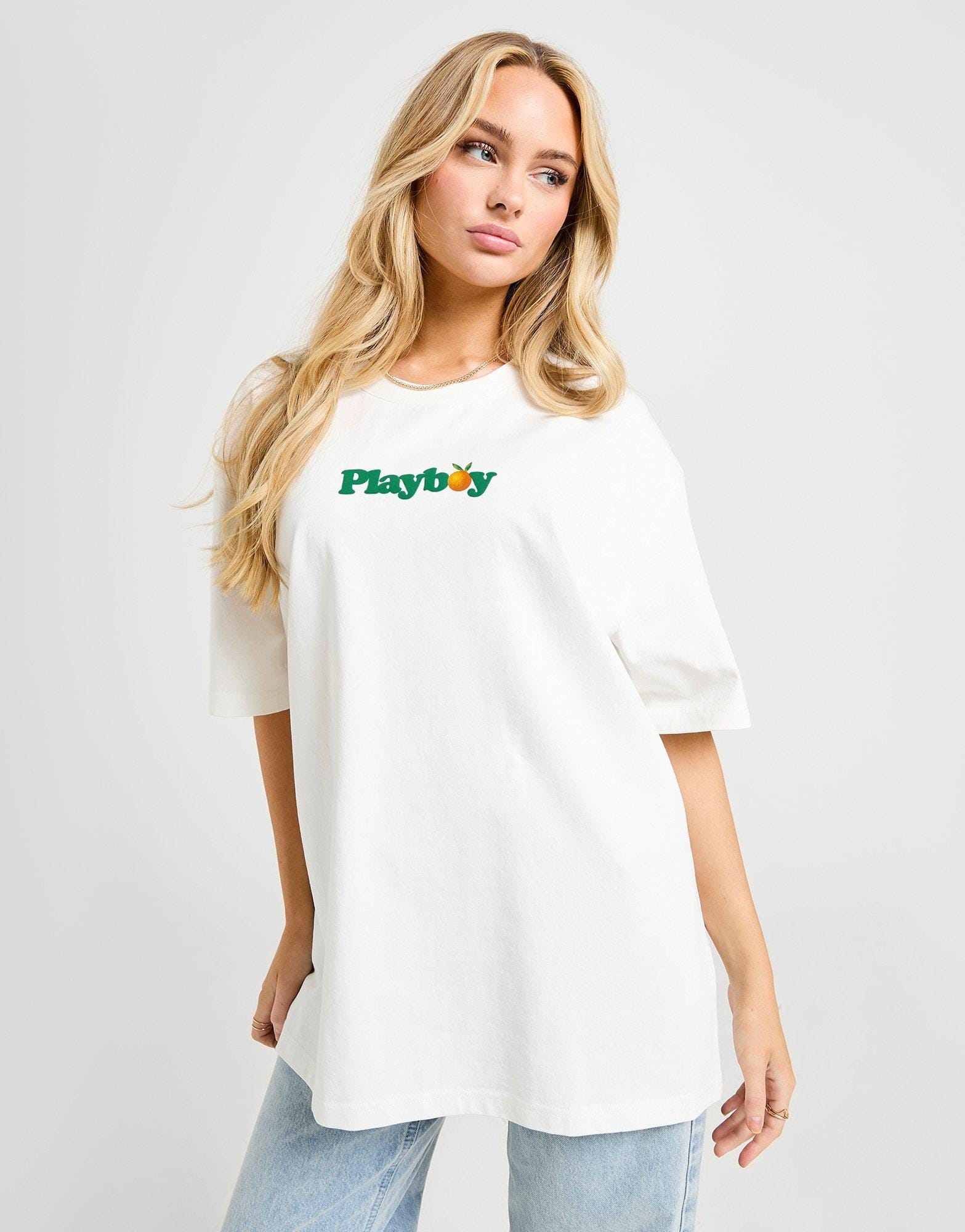 Playboy Orange Boyfriend T - Shirt