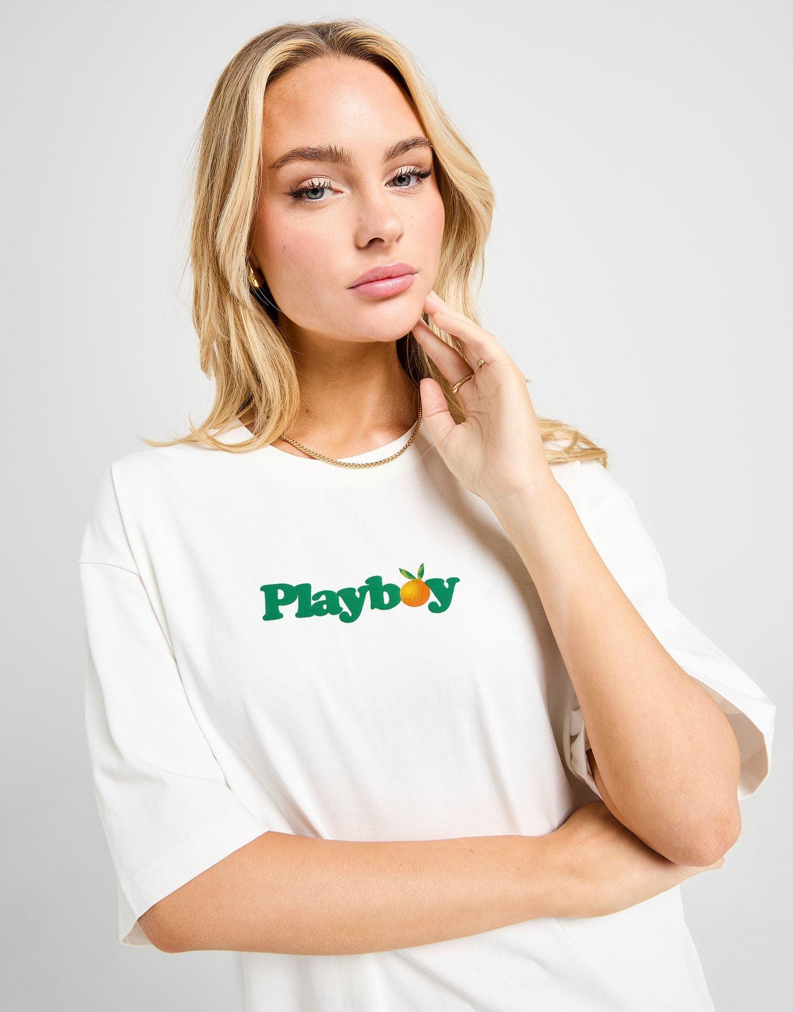 Playboy Orange Boyfriend T - Shirt