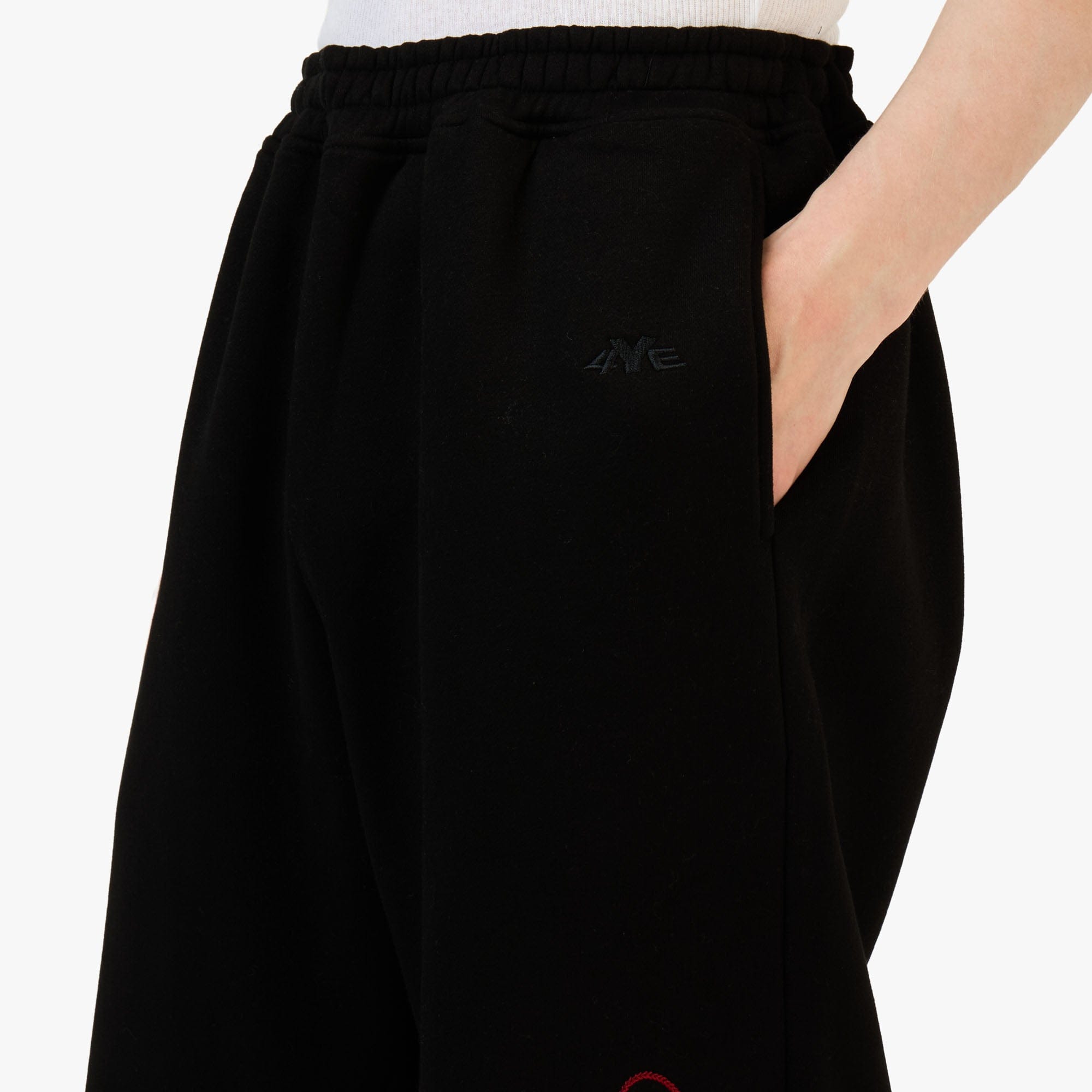 4YE Signature Zip Wide Pant Black / Red