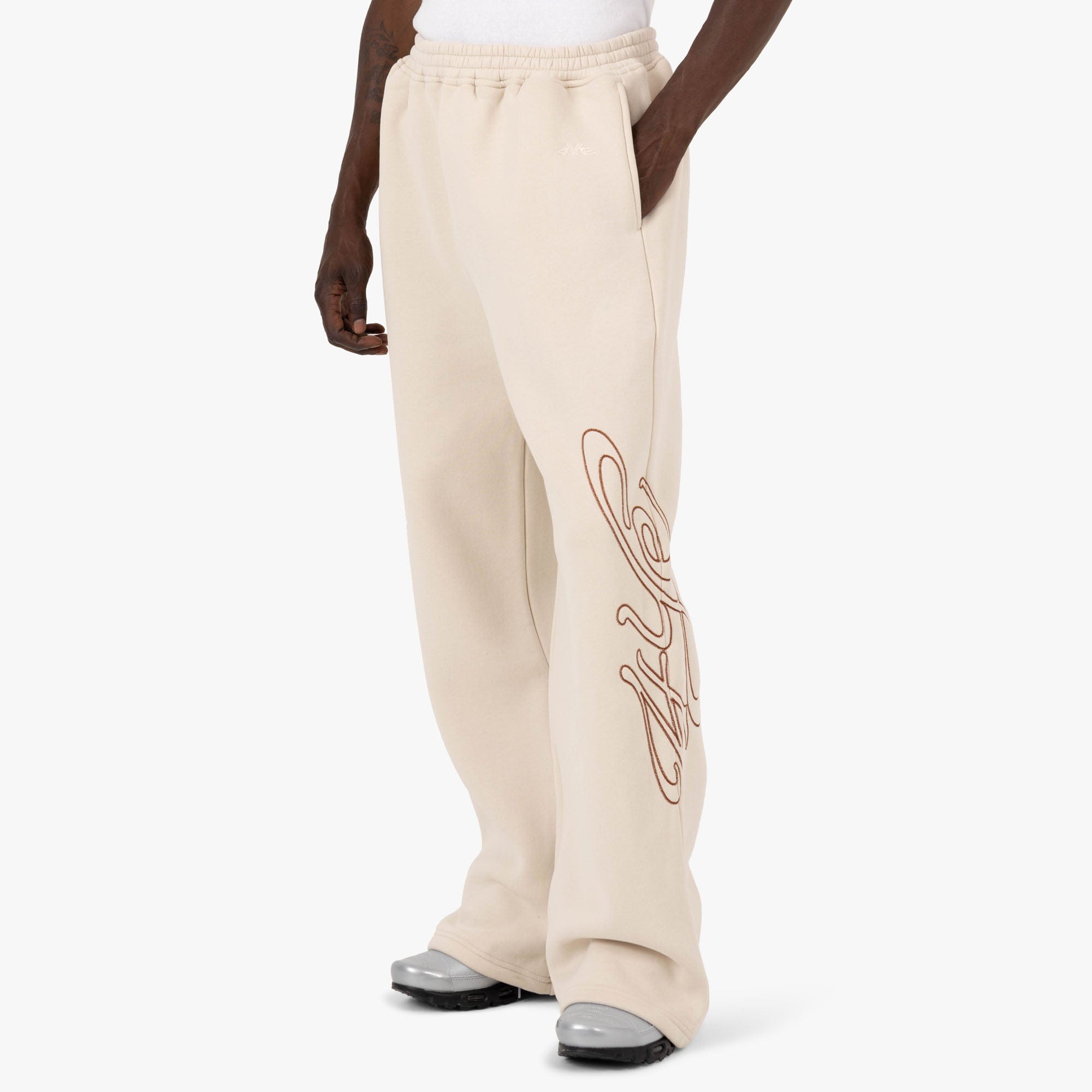 4YE Signature Wide Pant Bone / Brown