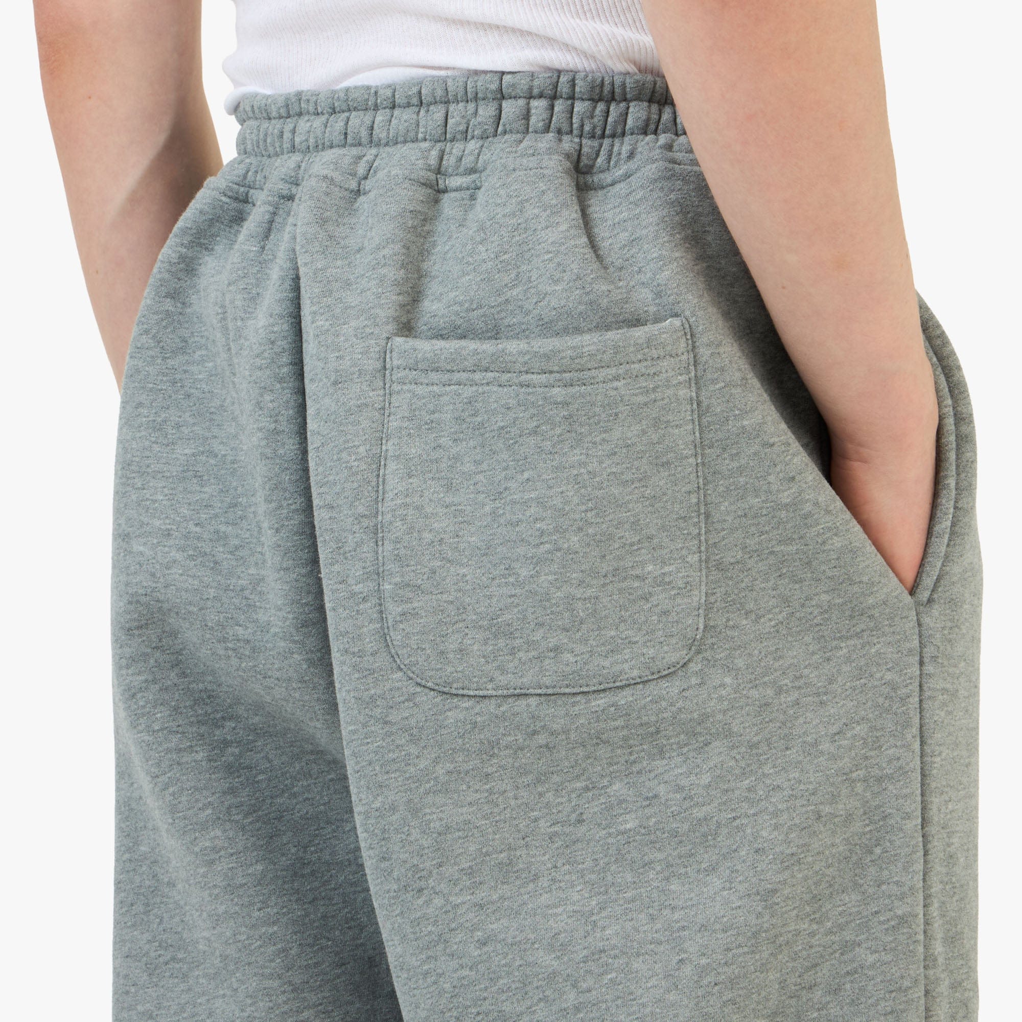 4YE Signature Zip Wide Pant Medium Grey / Forrest Green
