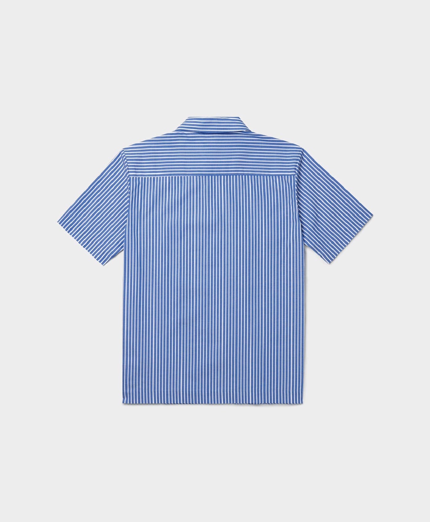 WHITE* Blue White Stripe Masin Shirt