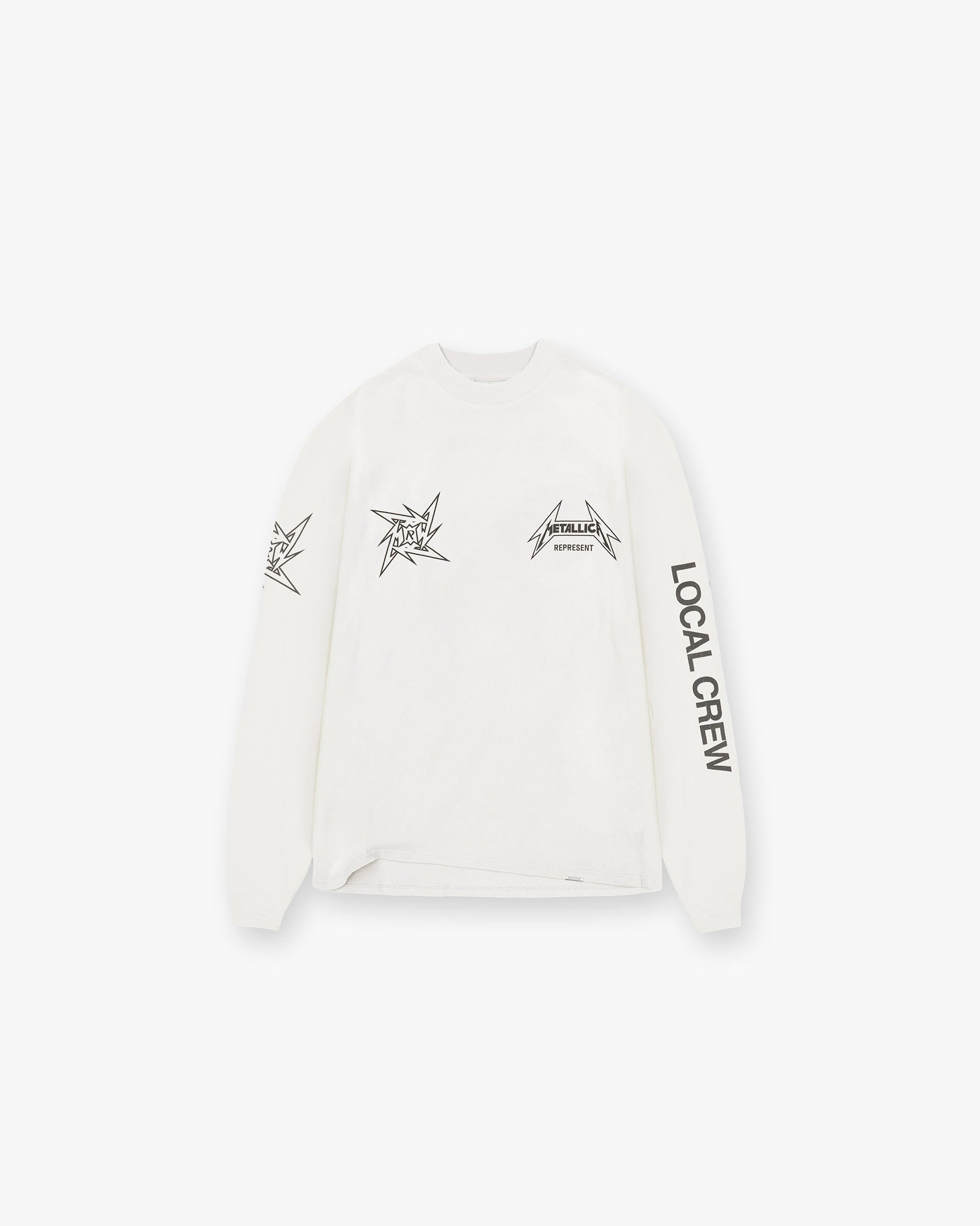 SS24 Other Represent x Metallica Local Crew Long Sleeve T - Shirt - Flat White