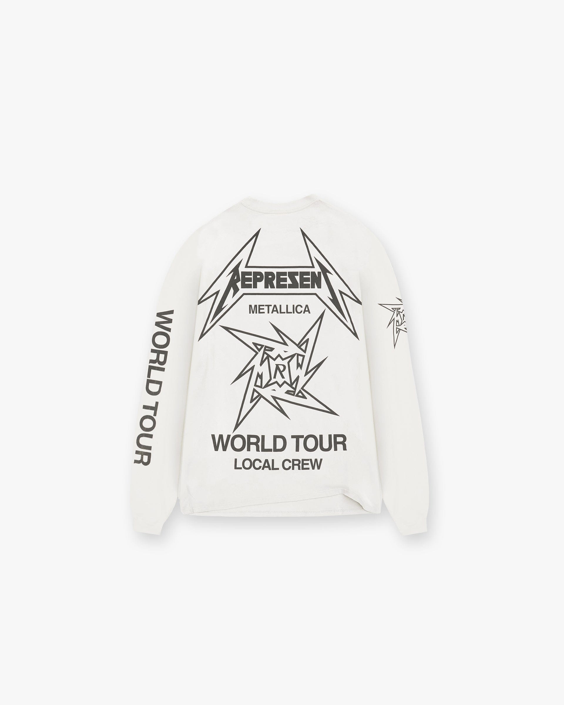 SS24 Other Represent x Metallica Local Crew Long Sleeve T - Shirt - Flat White