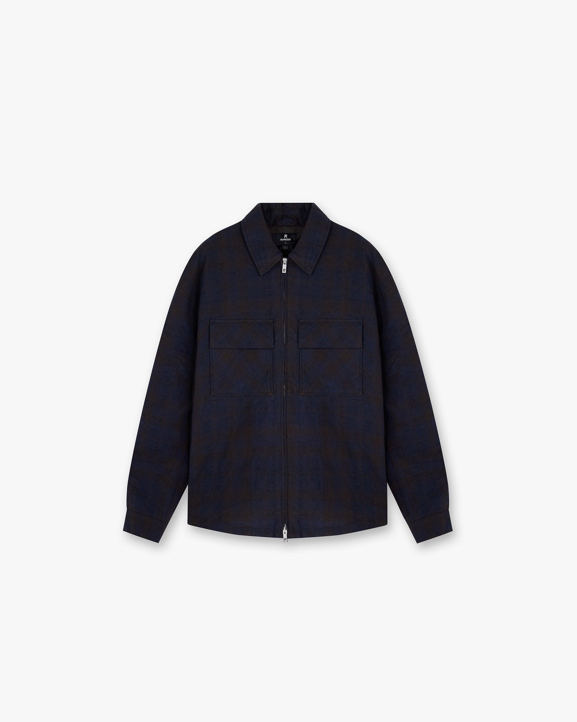 FW24 Wadded Zip Overshirt - Midnight Navy