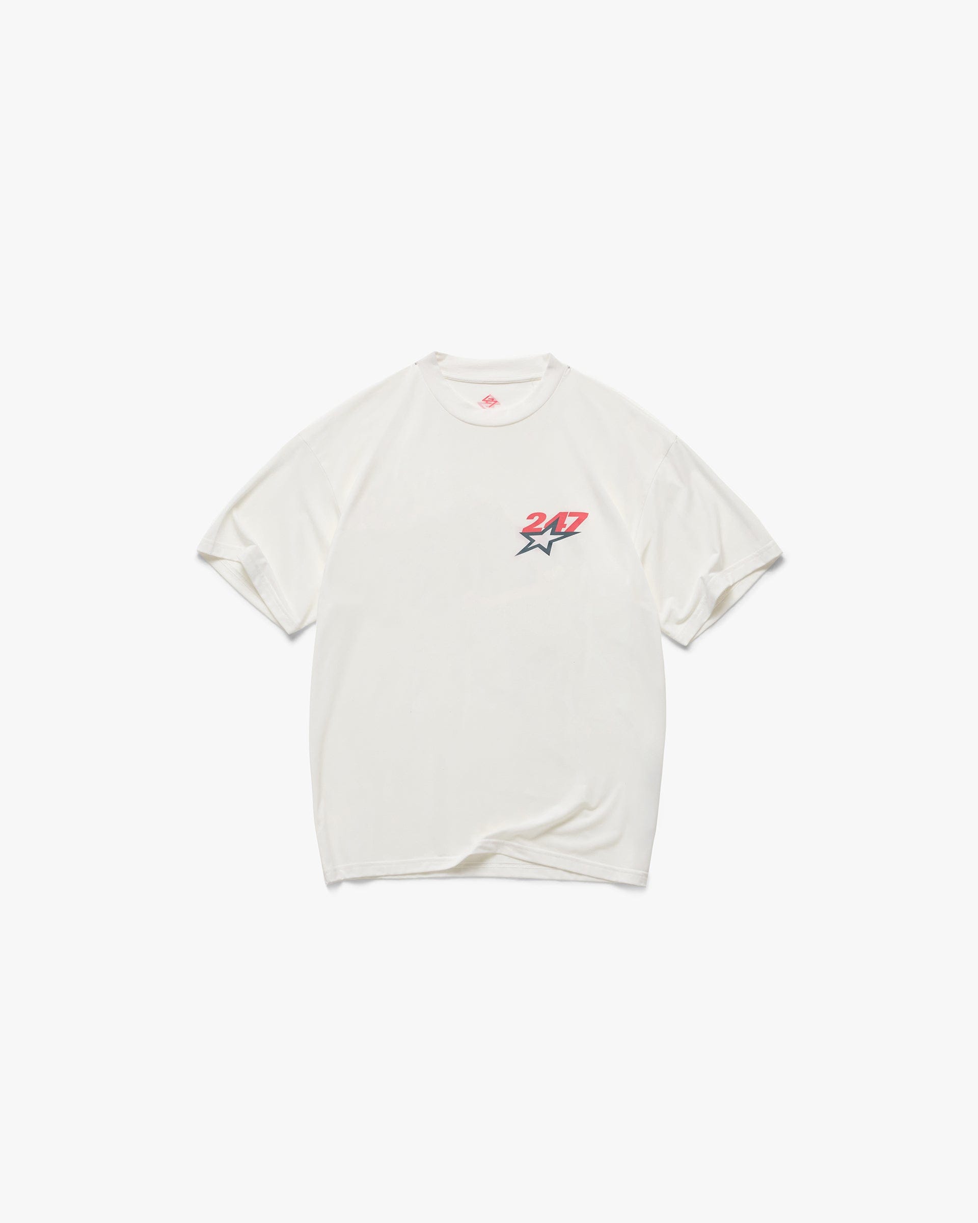 WHITE* Team 247 Star Oversized T - Shirt - Flat White