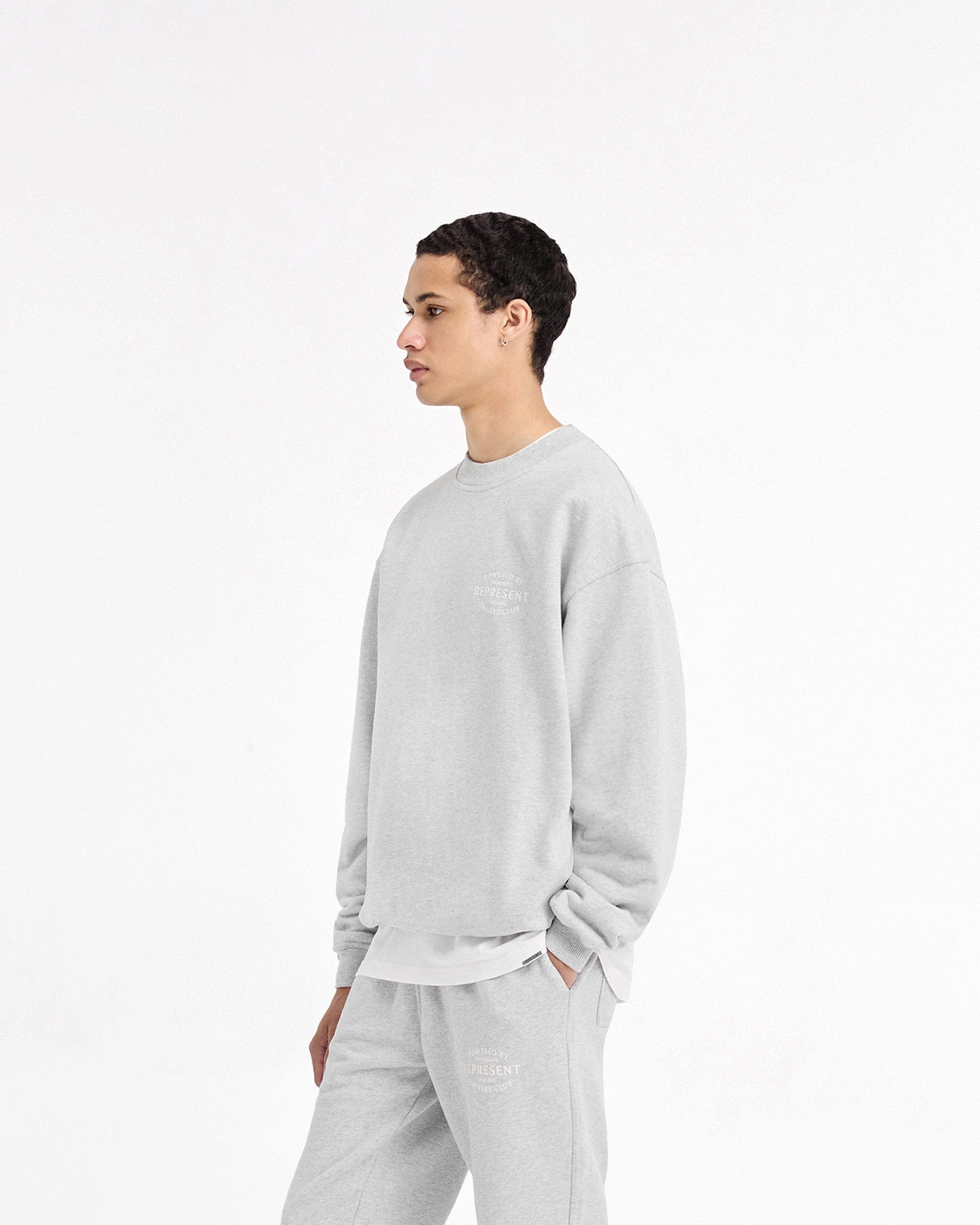 Owners Club Represent Owners Club Stamp Sweater - Ash Grey