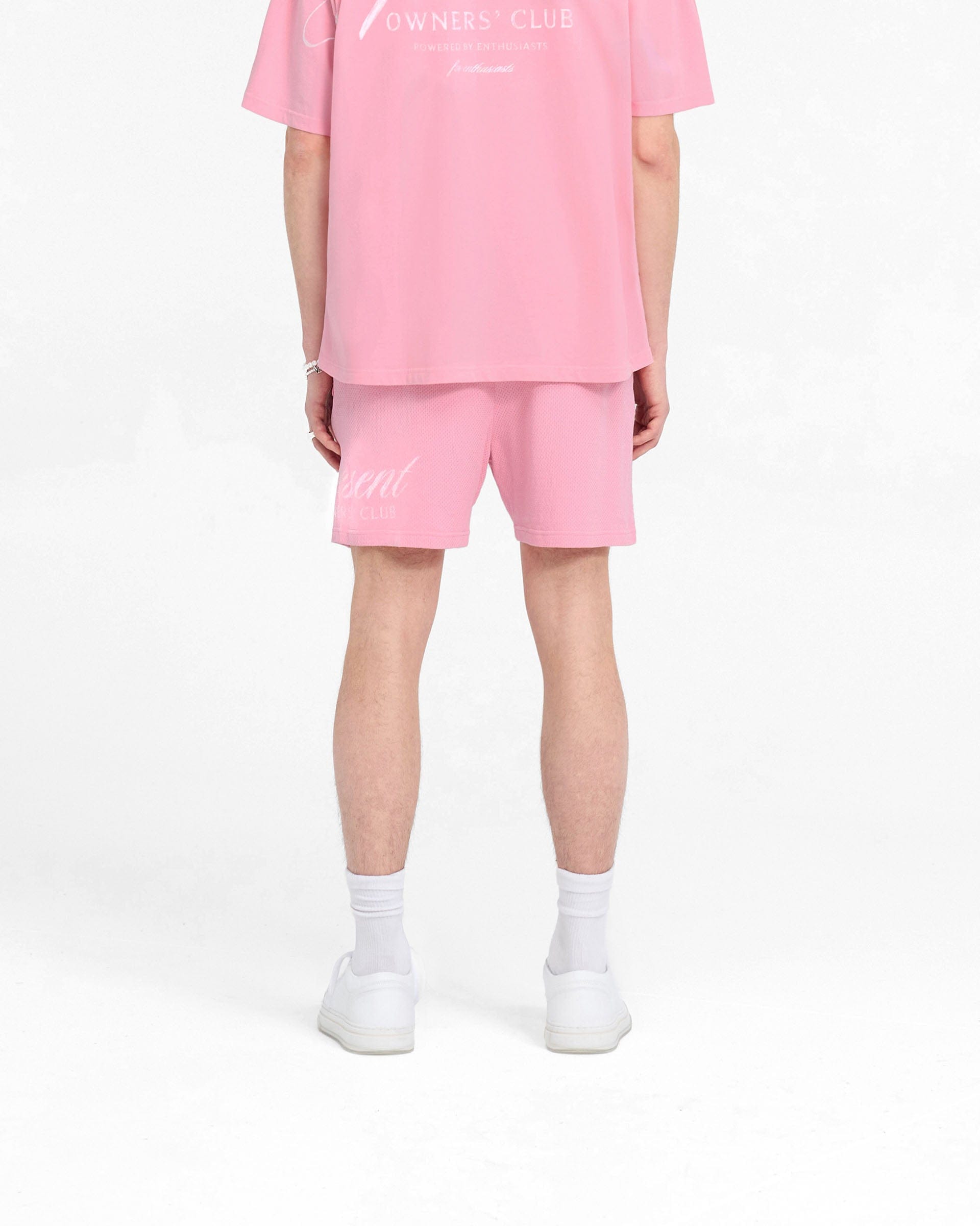 Owners Club Represent Owners Club Script Mesh Shorts - Pink