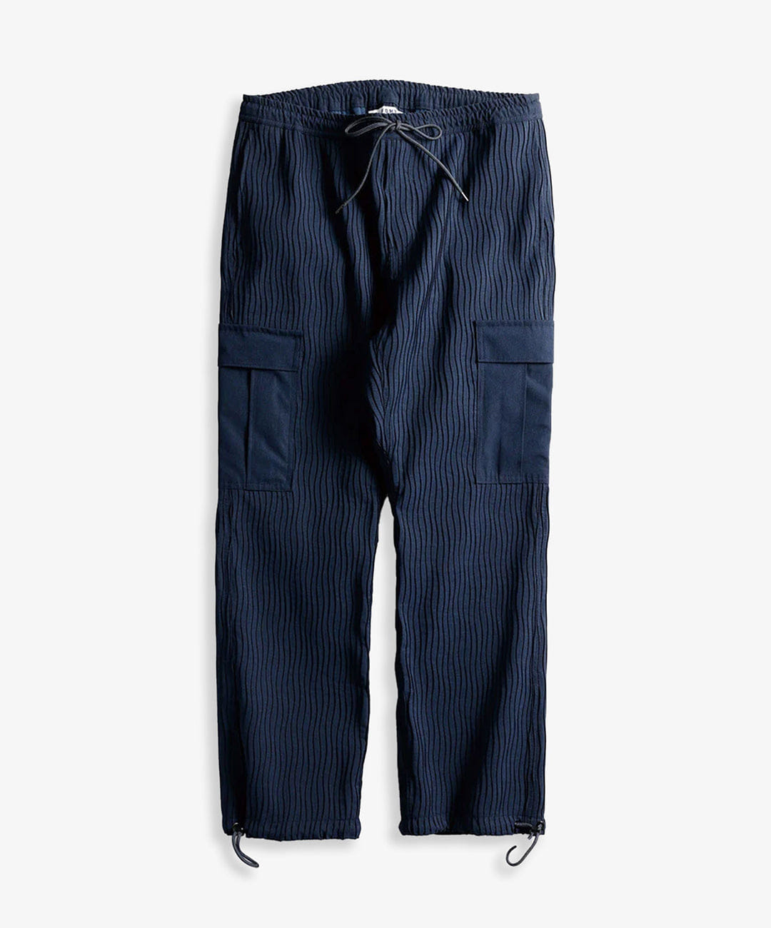 FDMTL | PLEATED CARGO PANTS { NAVY