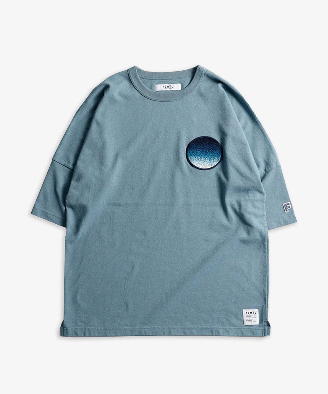 FDMTL | CIRCLE PATCH WIDE T-Shirt { BLUE