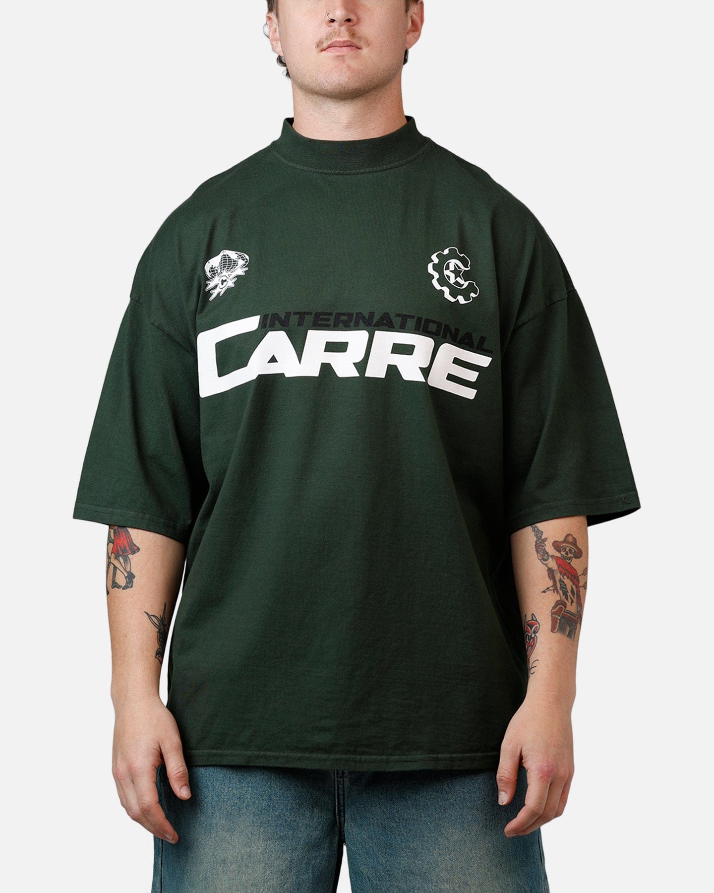 Carre International Globe T - Shirt Forest Green