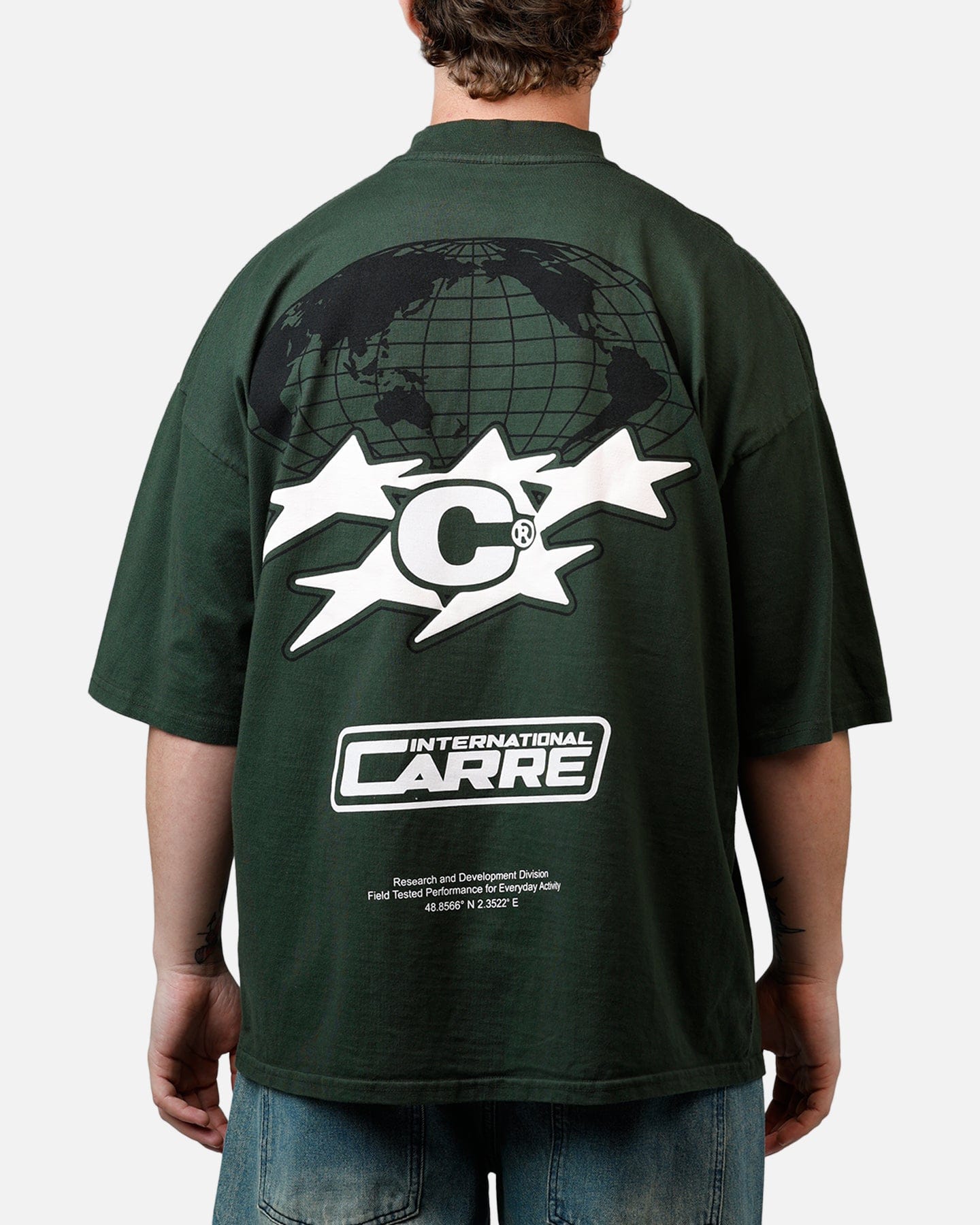 Carre International Globe T - Shirt Forest Green