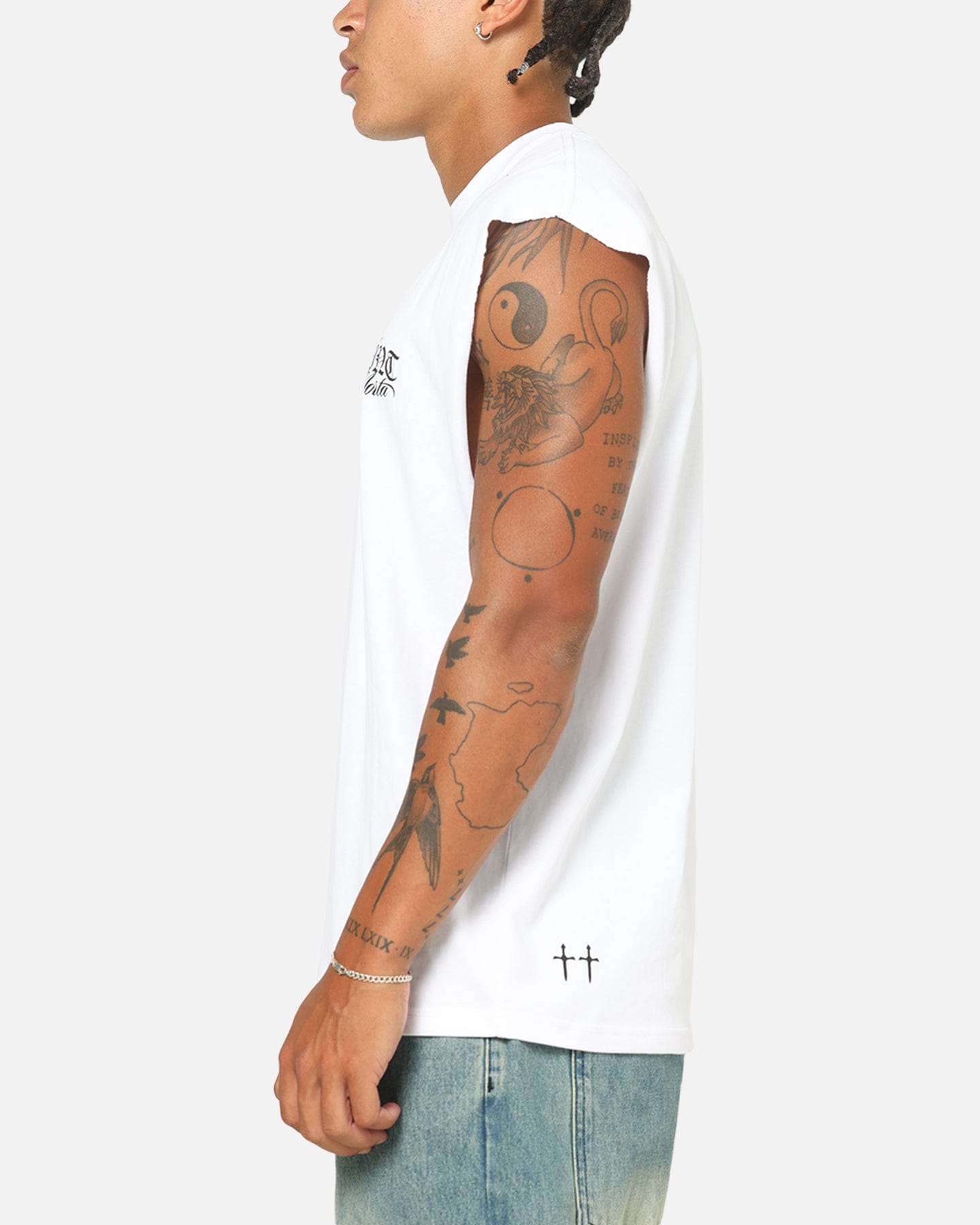 Saint Morta Serenity Oversized Muscle T - Shirt White