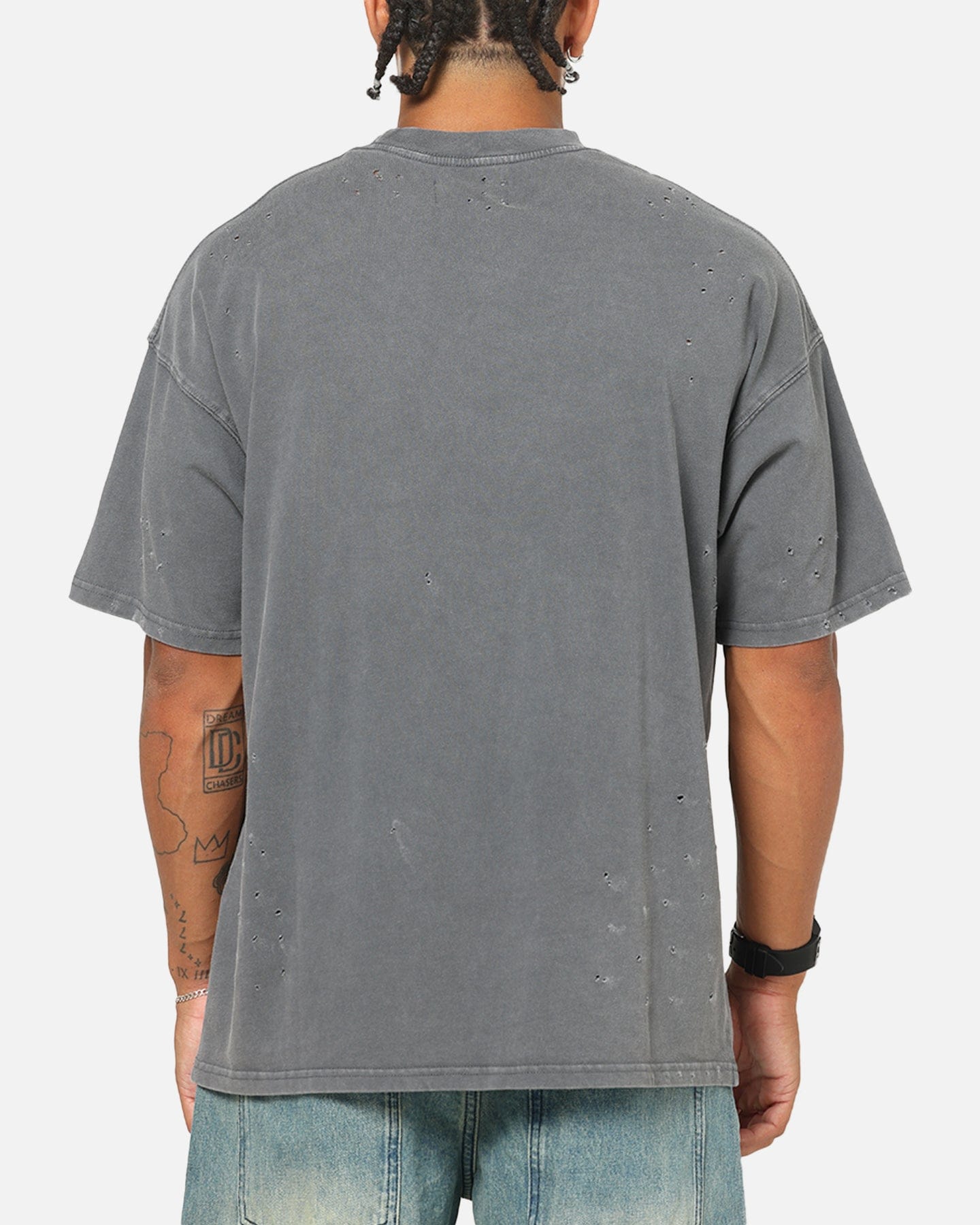 Saint Morta Punk Tour T - Shirt Washed Charcoal