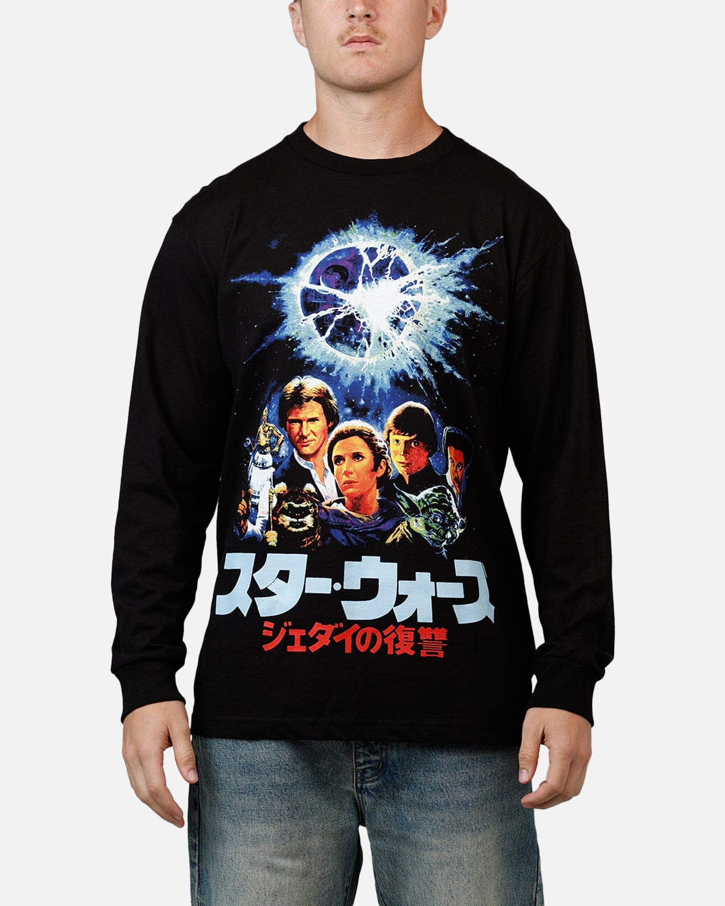 73studio Star Wars Japan '05 Return Of The Jedi Long Sleeve T - Shirt Black