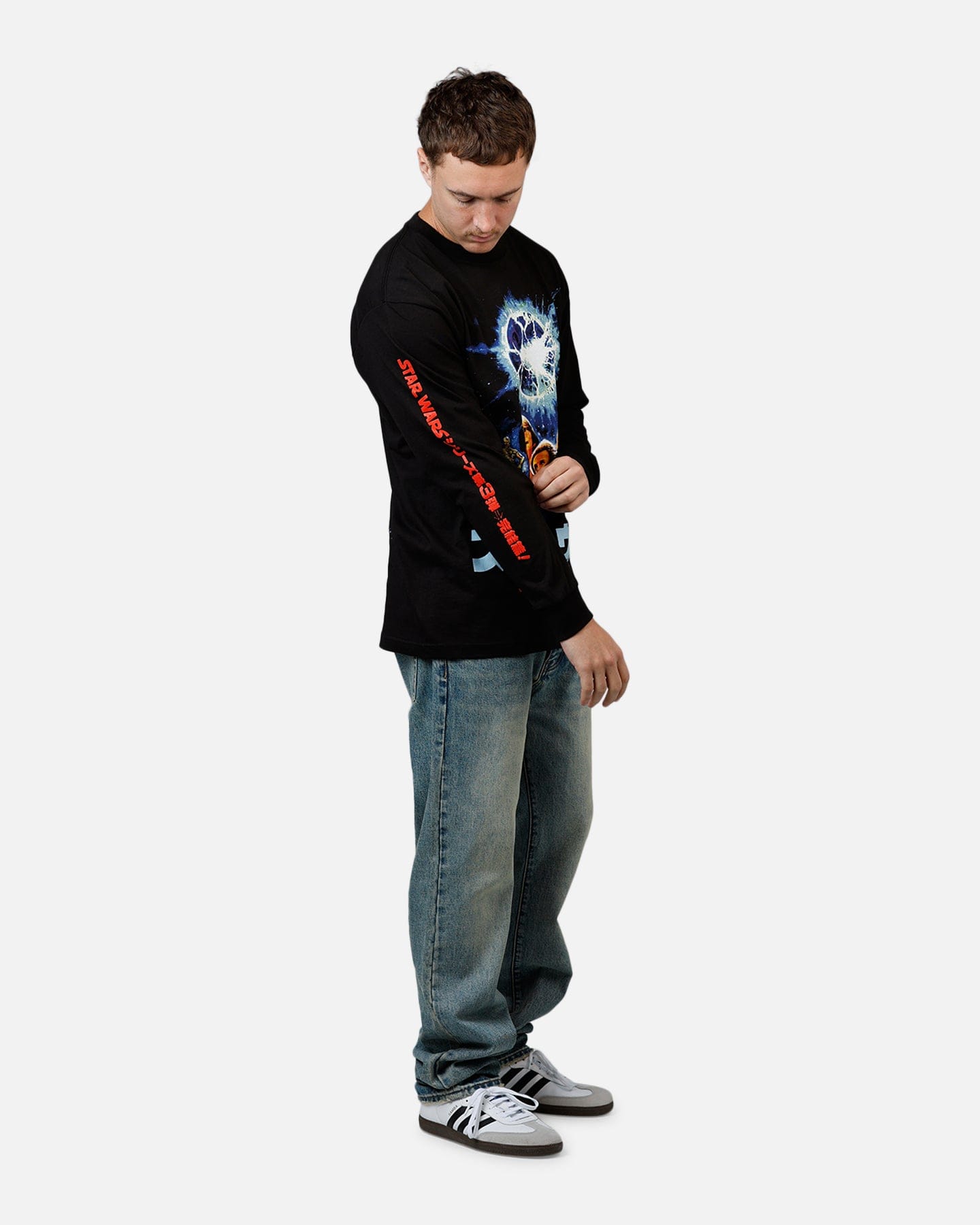 73studio Star Wars Japan '05 Return Of The Jedi Long Sleeve T - Shirt Black