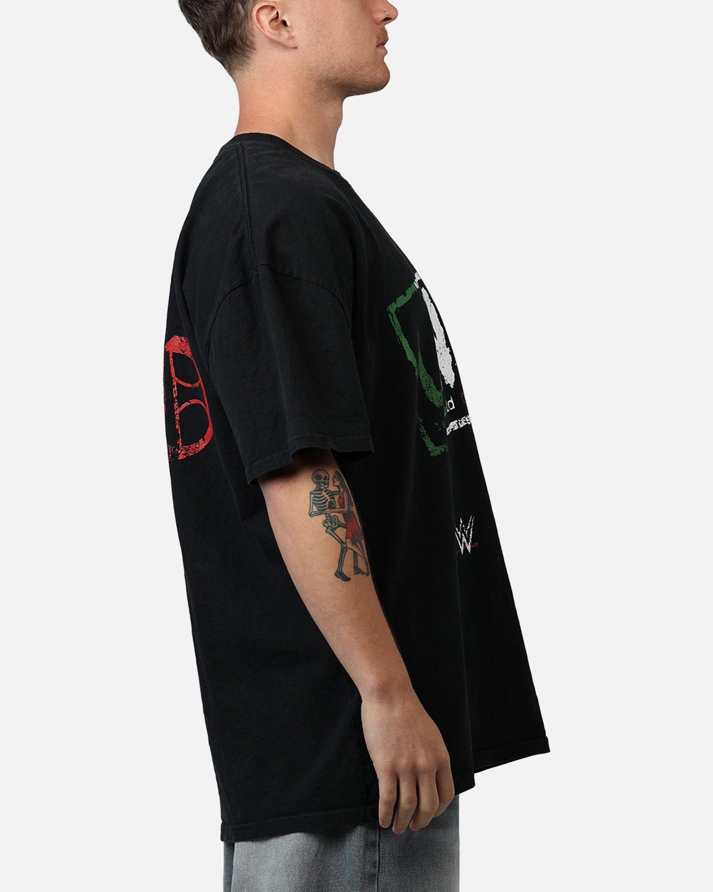 Logo Culture Kings x WWE LWO Logo T - Shirt Black