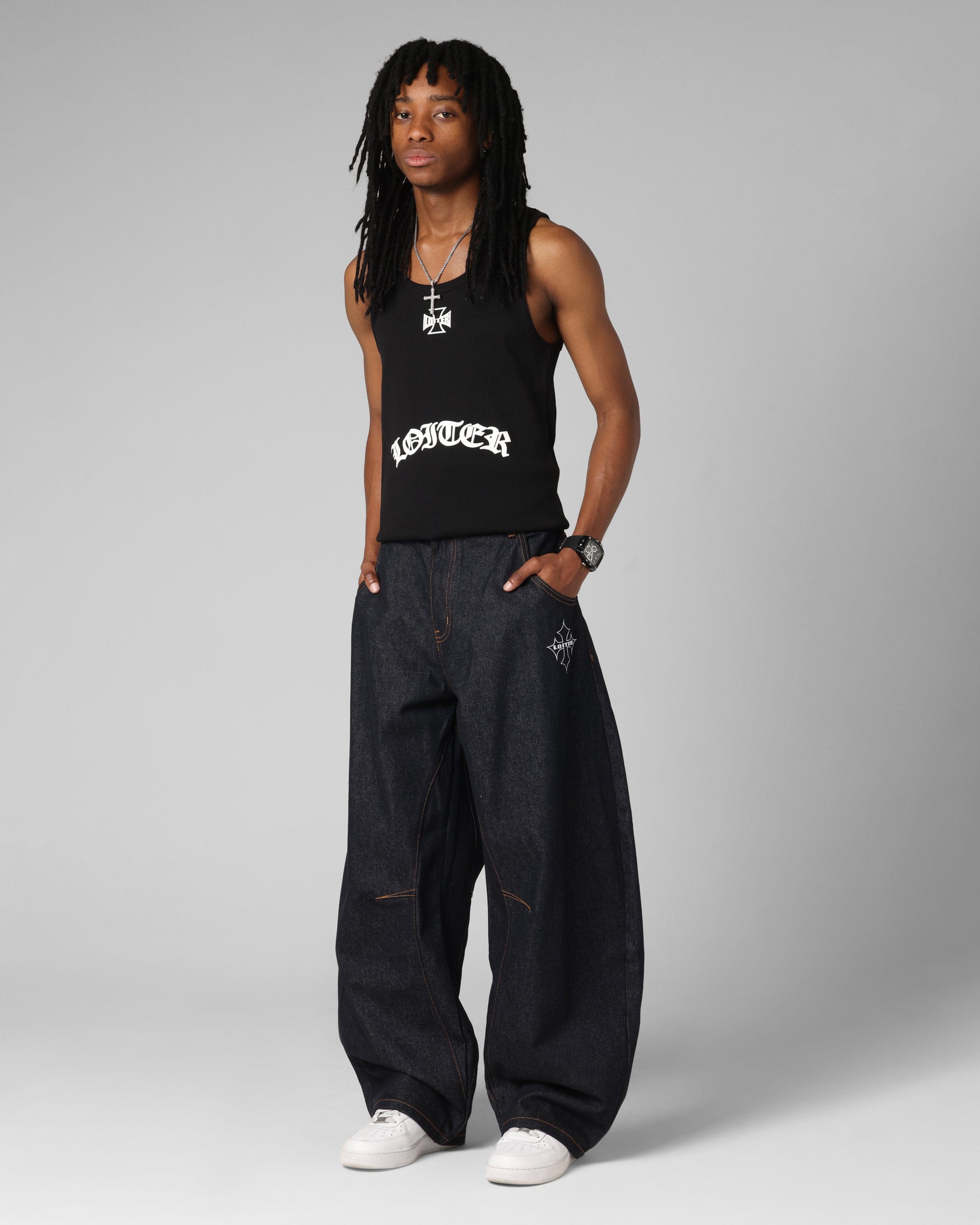 Loiter F - 16 Balloon Jeans Indigo