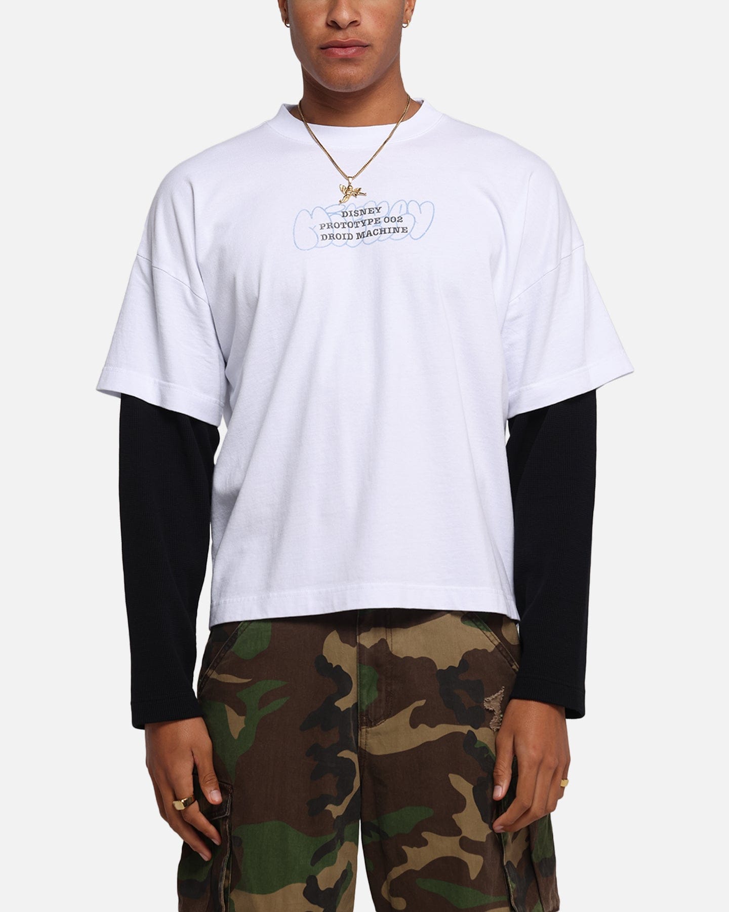 73studio Disney Mickey Prototype II Long Sleeve T - Shirt White