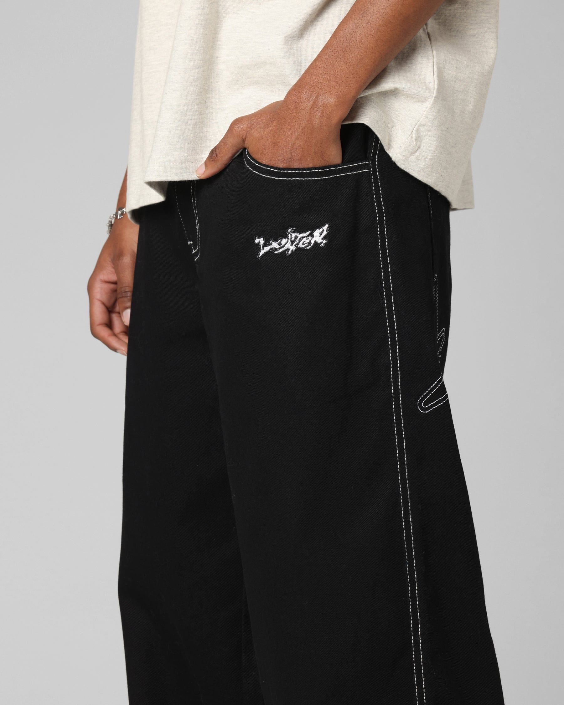 Loiter Star Born Jeans Black