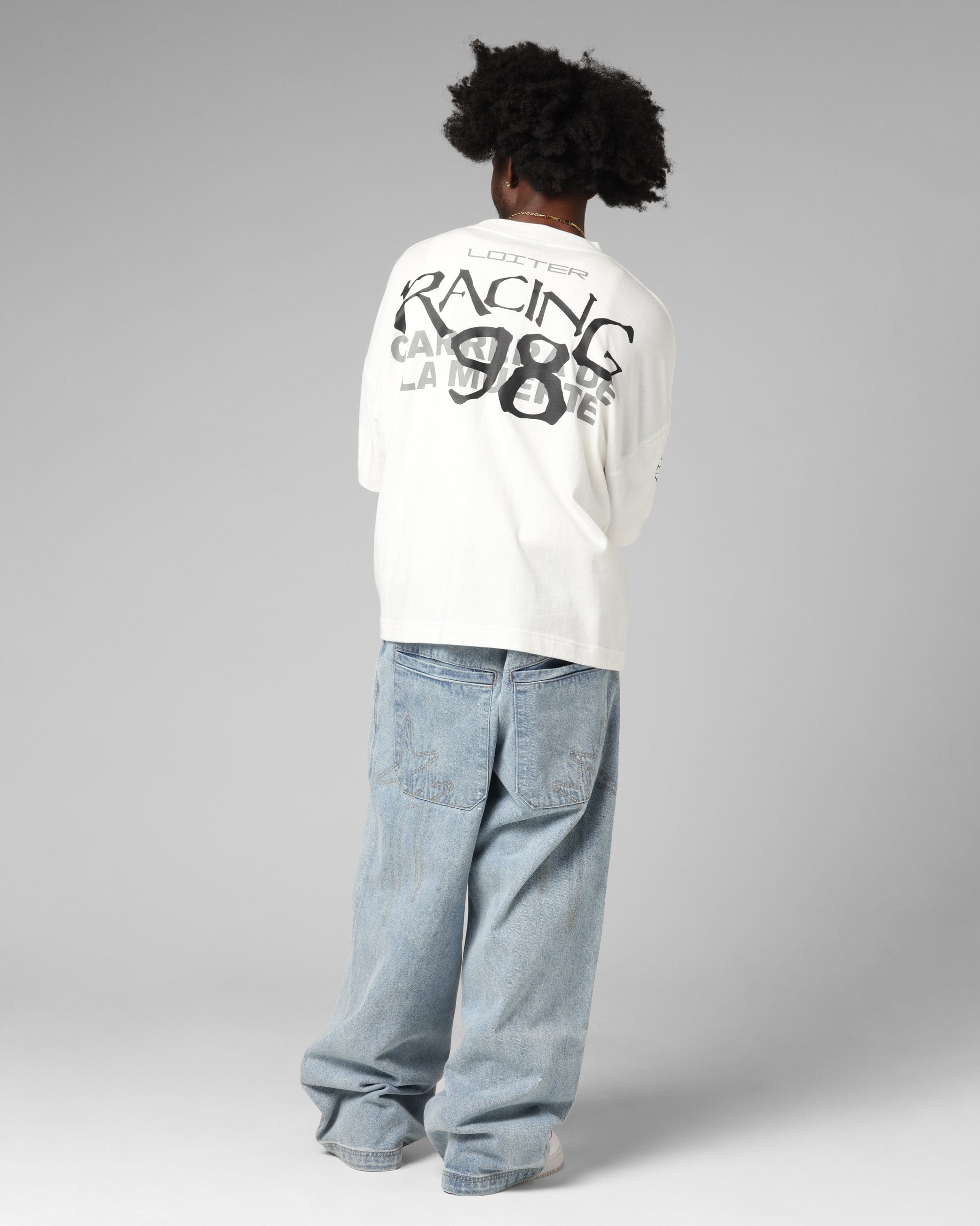 Loiter Performance Layered Long Sleeve T - Shirt Off White