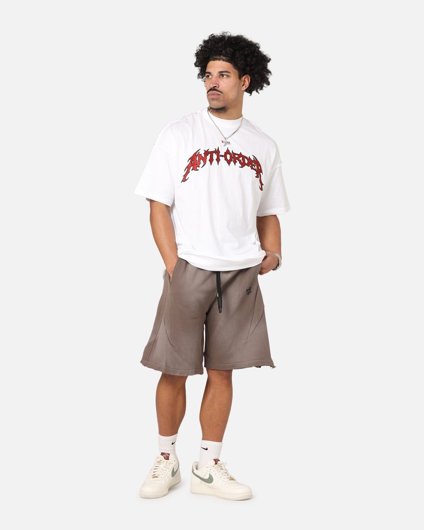 The Anti Order Mosh Non Seam T - Shirt White/Red