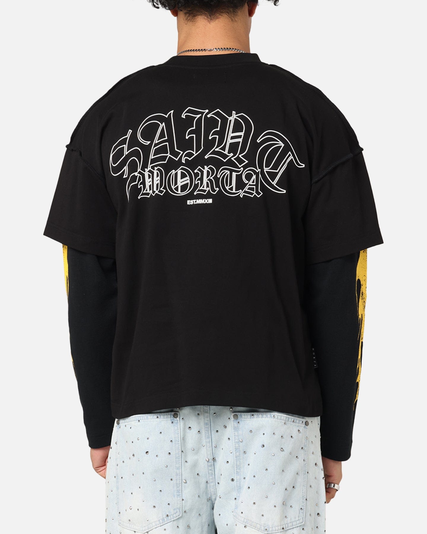 Saint Morta La Flame Long Sleeve T - Shirt Black