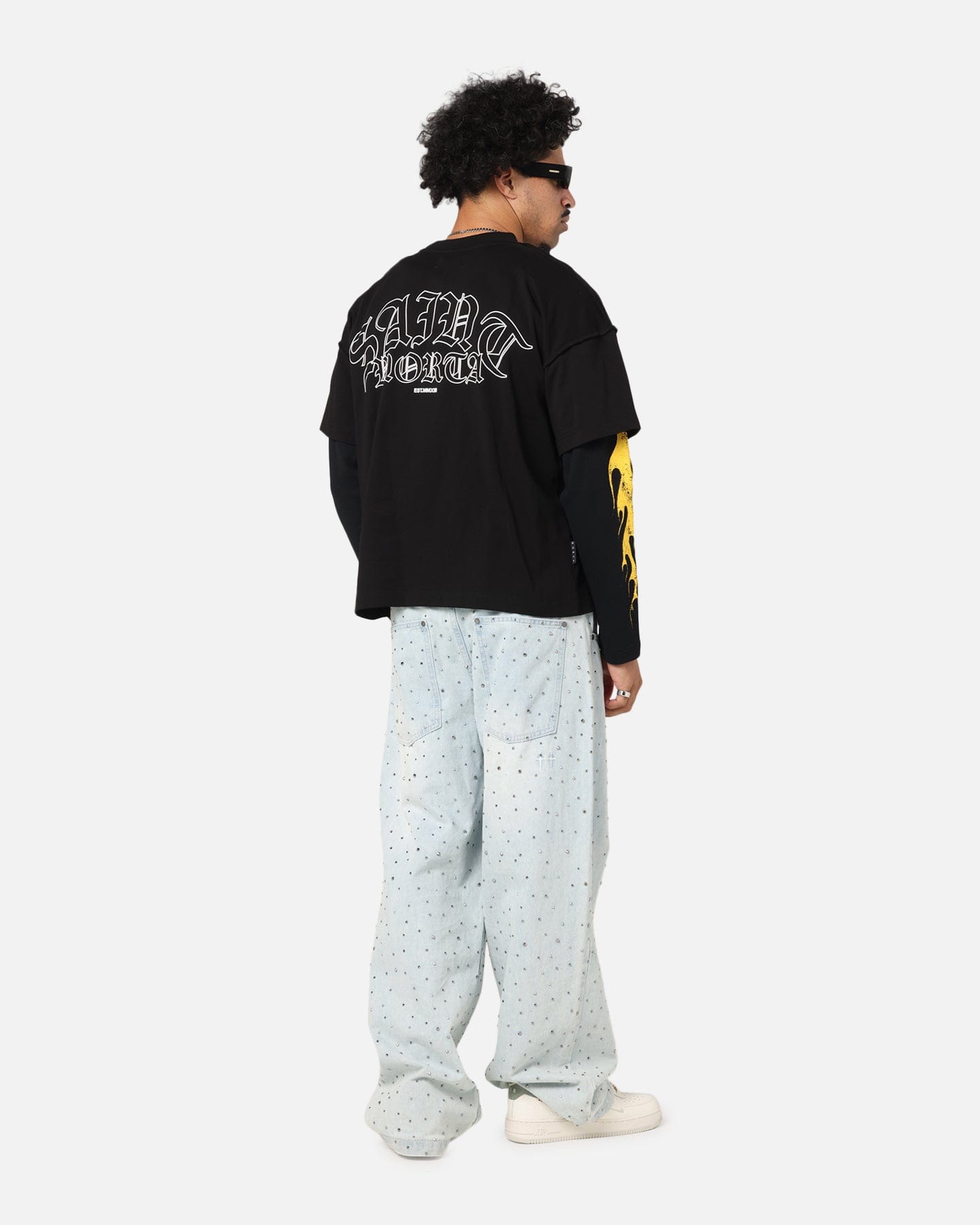 Saint Morta La Flame Long Sleeve T - Shirt Black