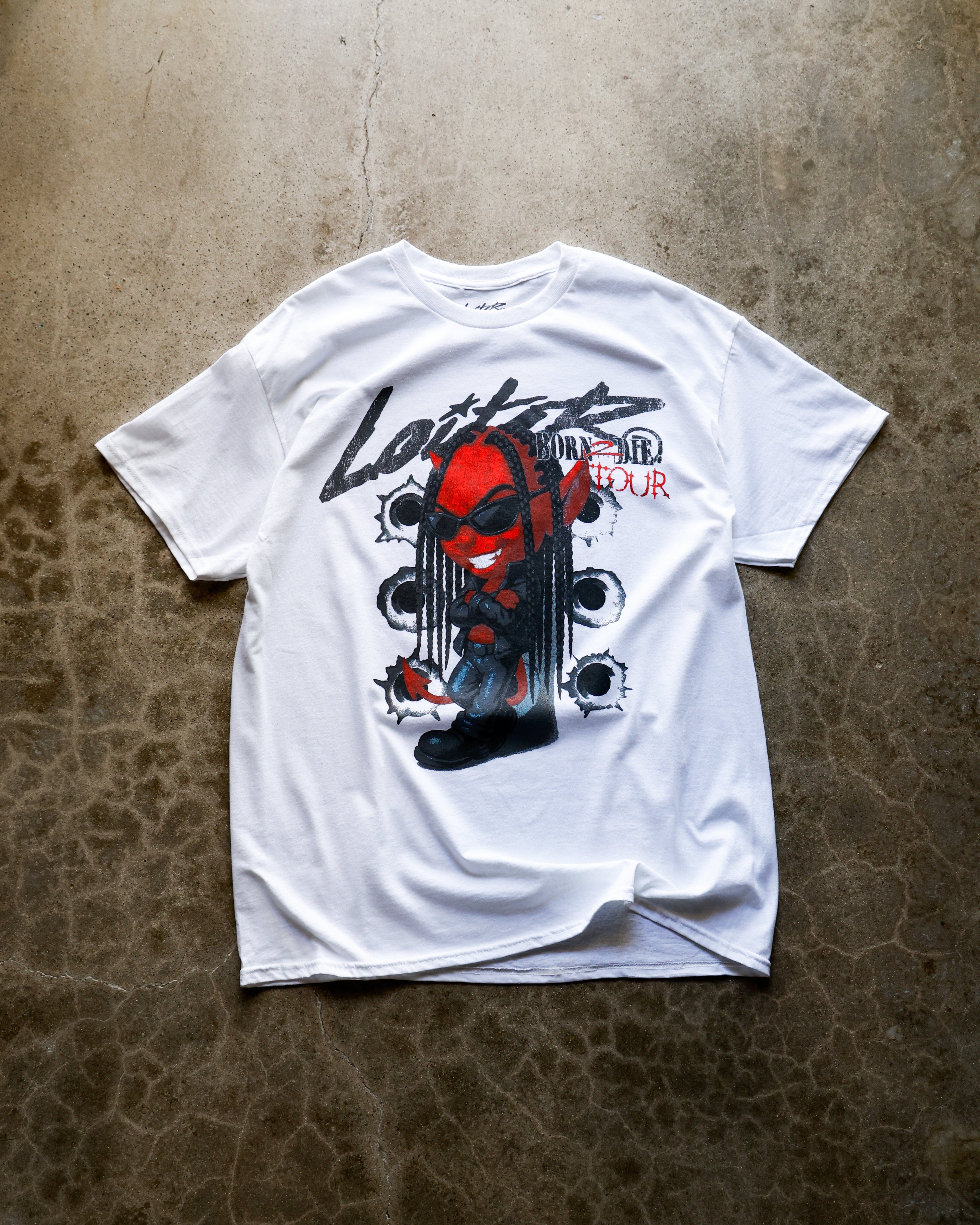 Loiter Bad Boy Vintage T - Shirt White