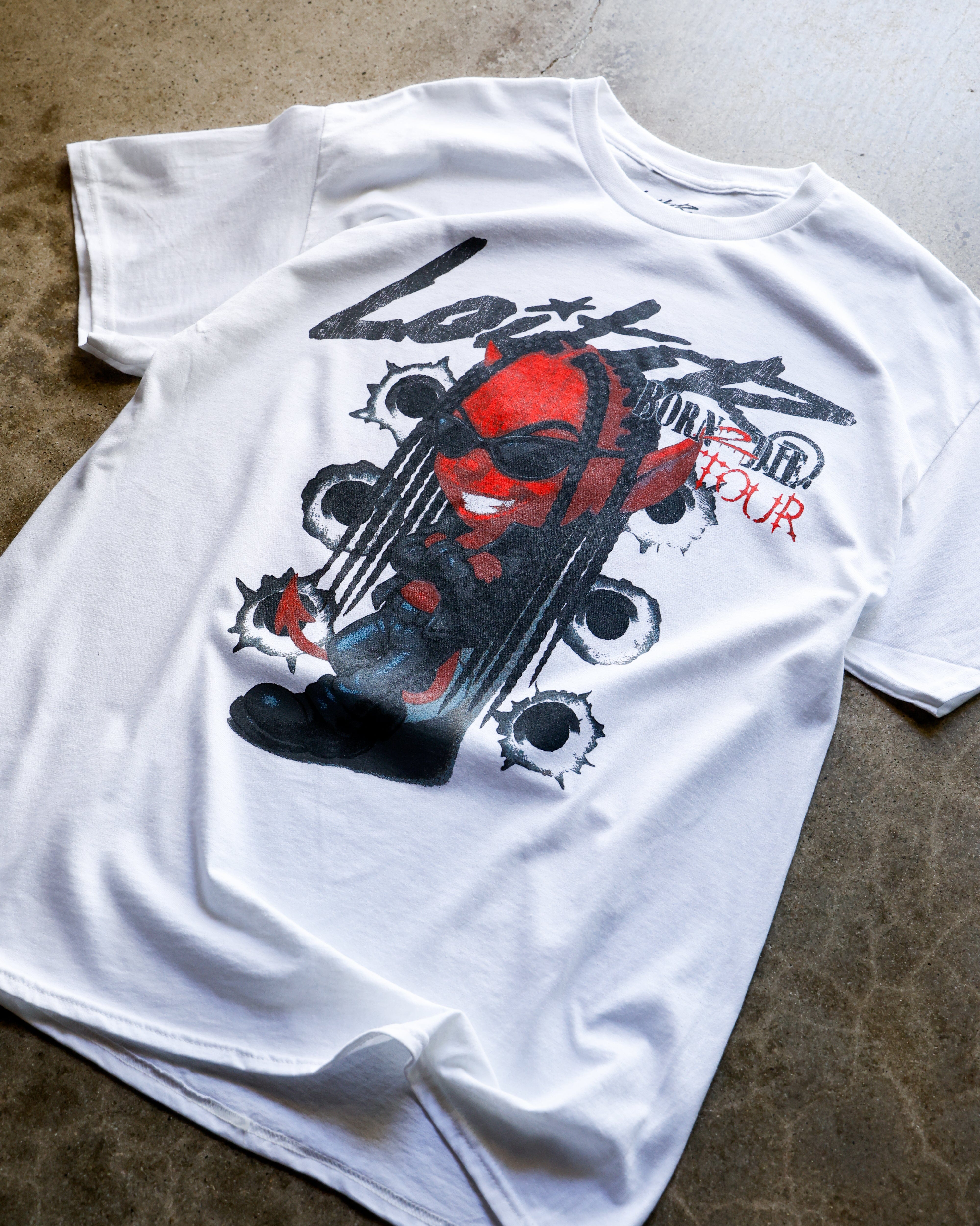 Loiter Bad Boy Vintage T - Shirt White