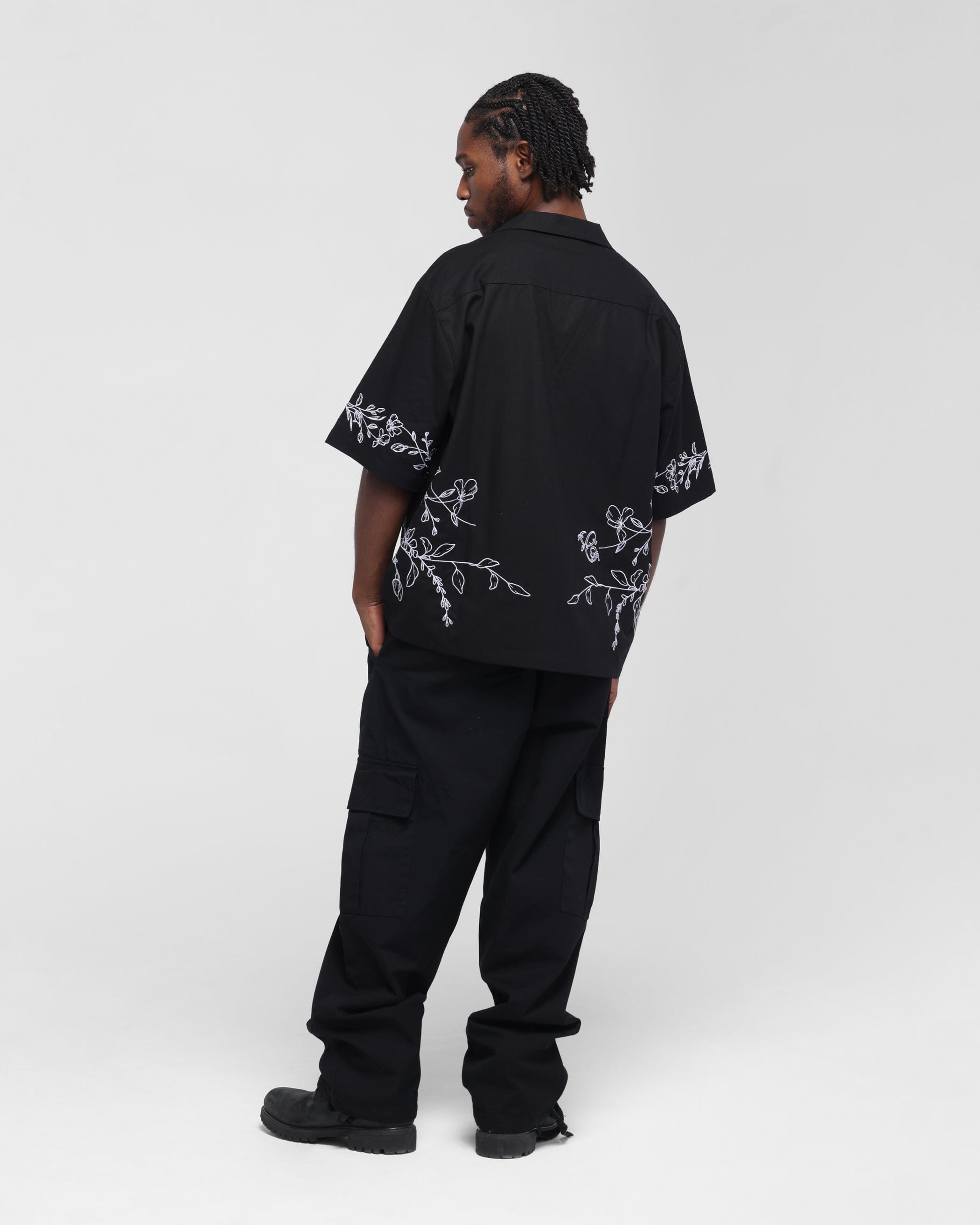 Carre Botanica Button Up Shirt Black