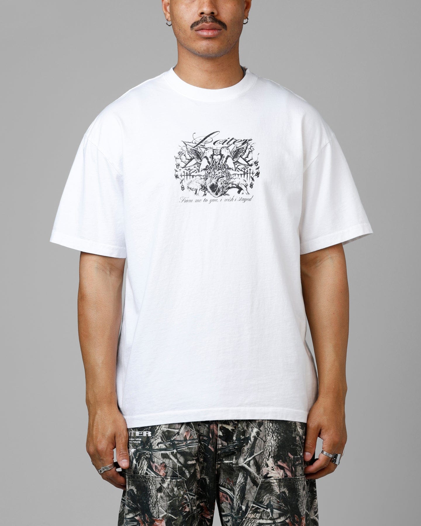 Loiter Earth Angel Heavyweight T - Shirt White