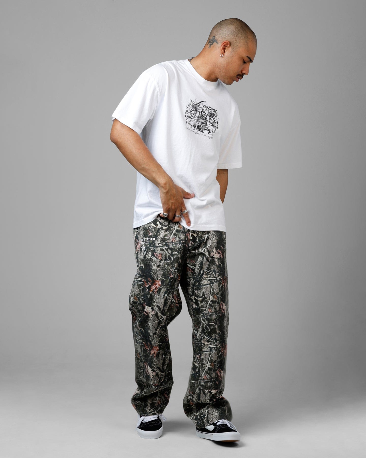 Loiter Earth Angel Heavyweight T - Shirt White