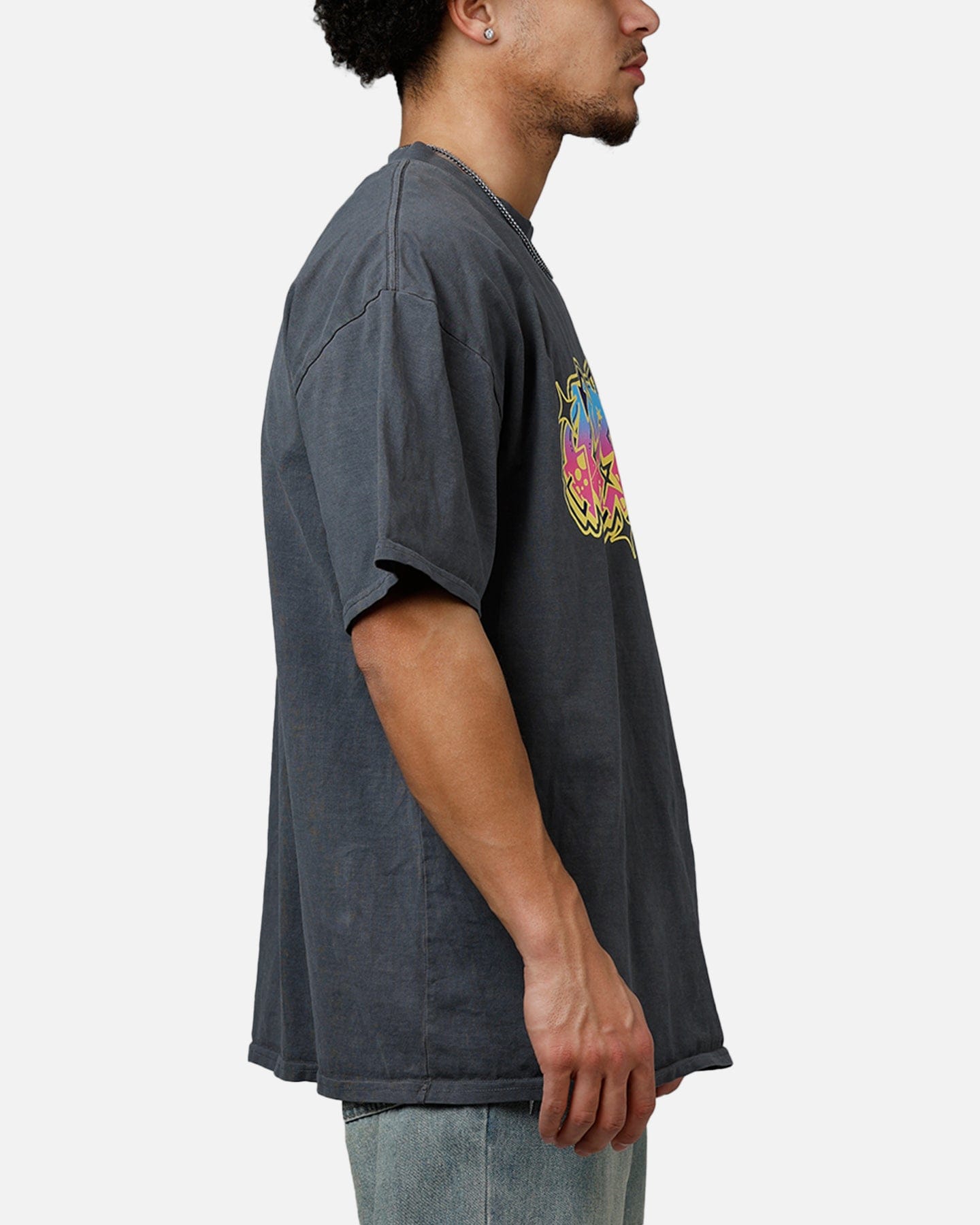 Carre Vandalize Drop T - Shirt Washed Charcoal