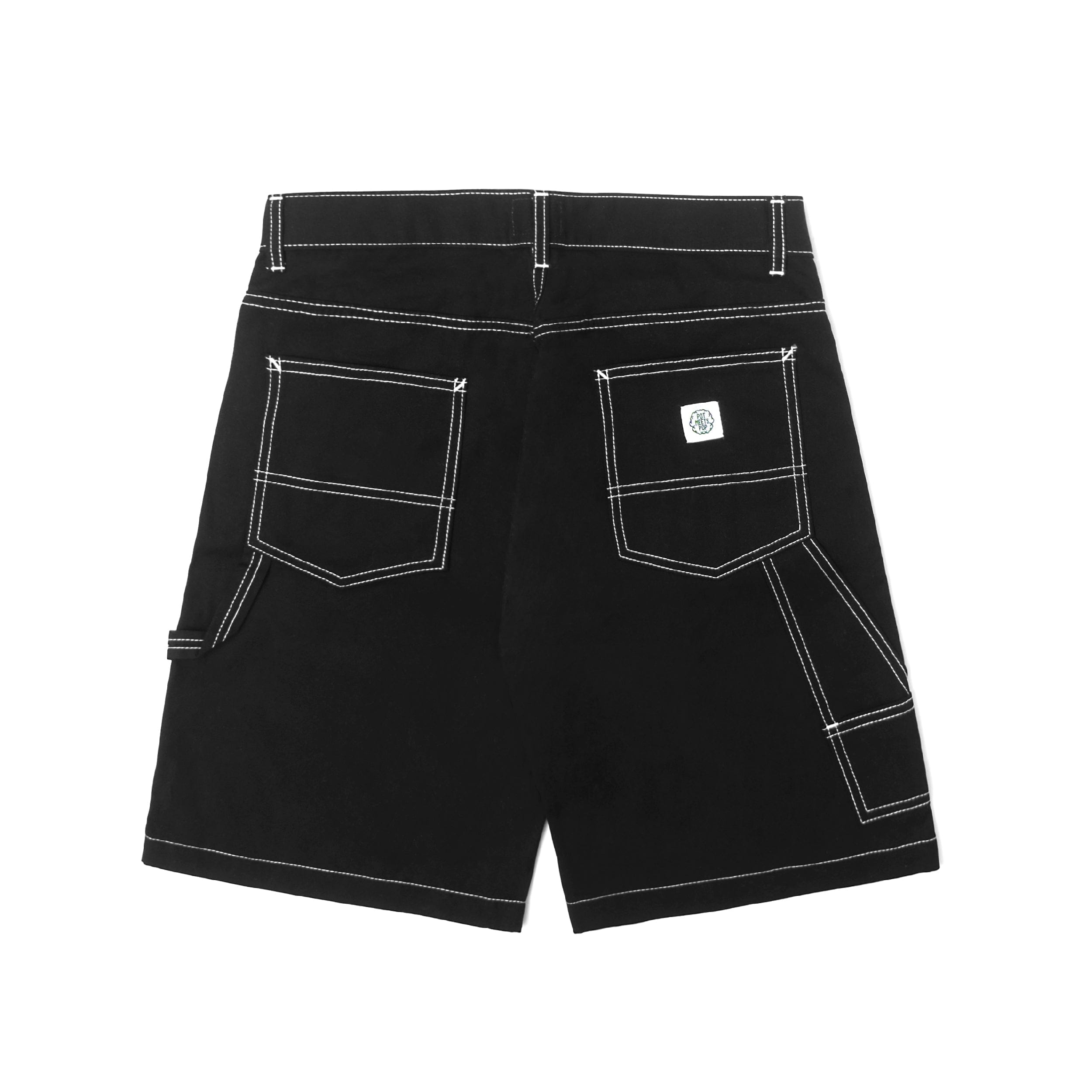 Pot Meets Pop Cacho Carpenter Shorts - Black
