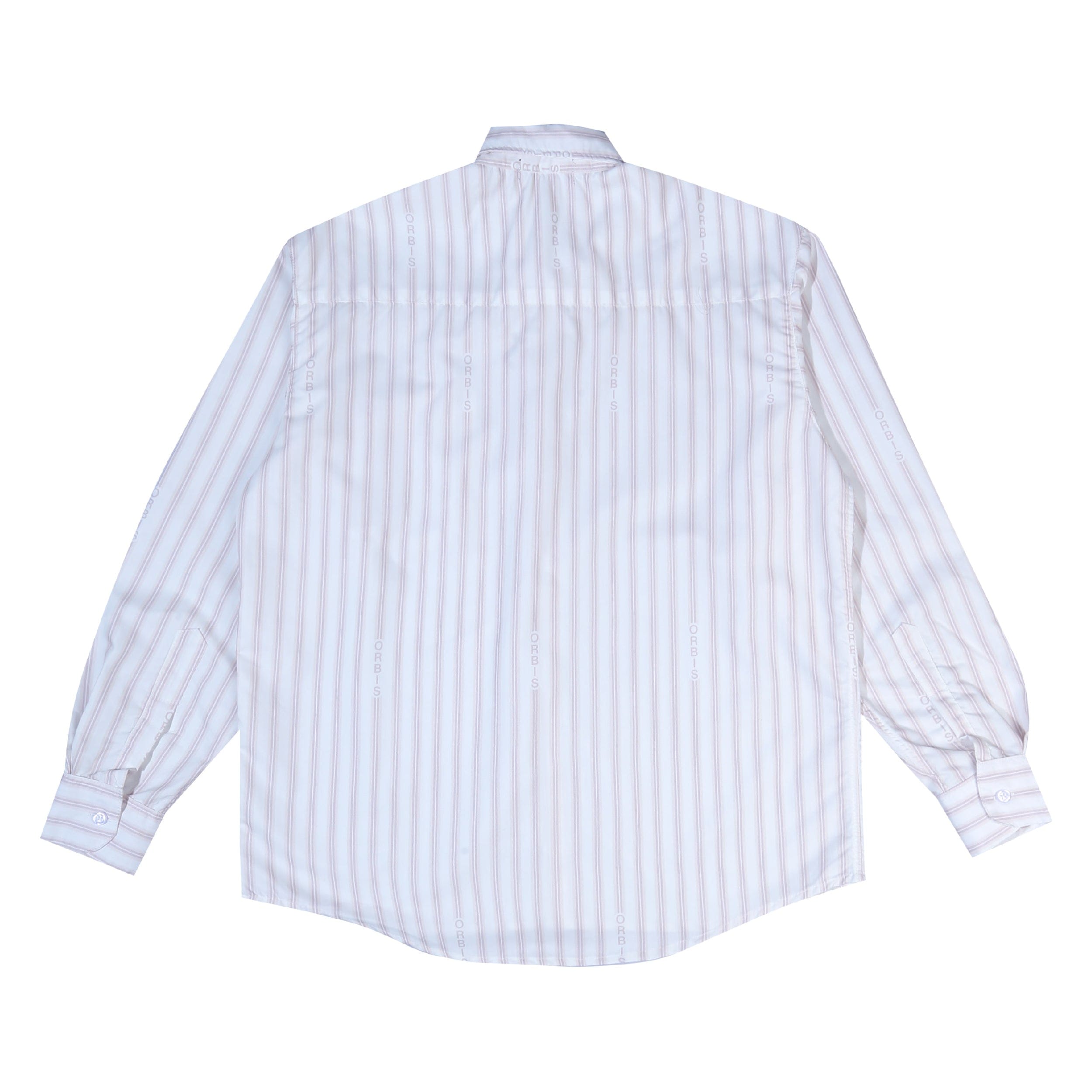 Logo Orbis Stripes Shirt Logo - Brown