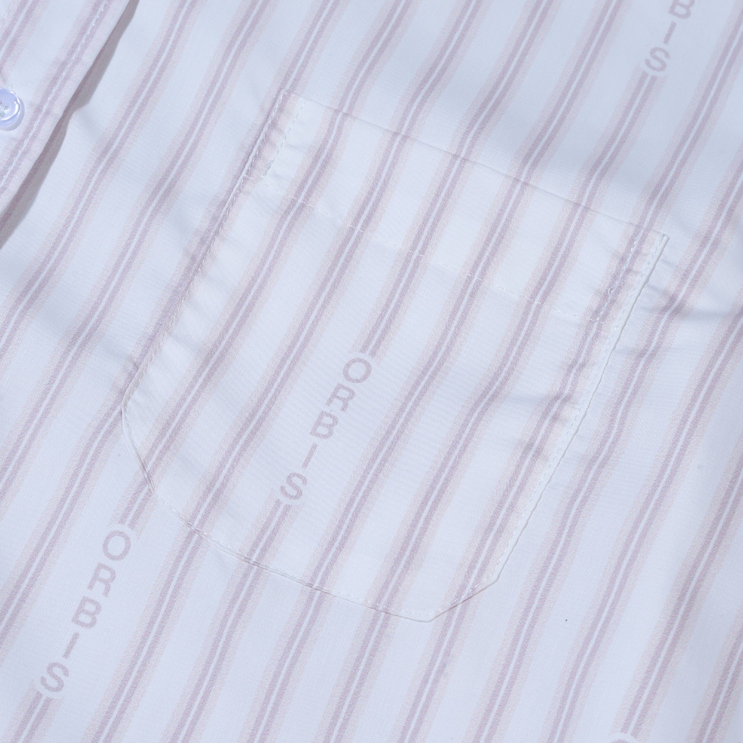 Logo Orbis Stripes Shirt Logo - Brown