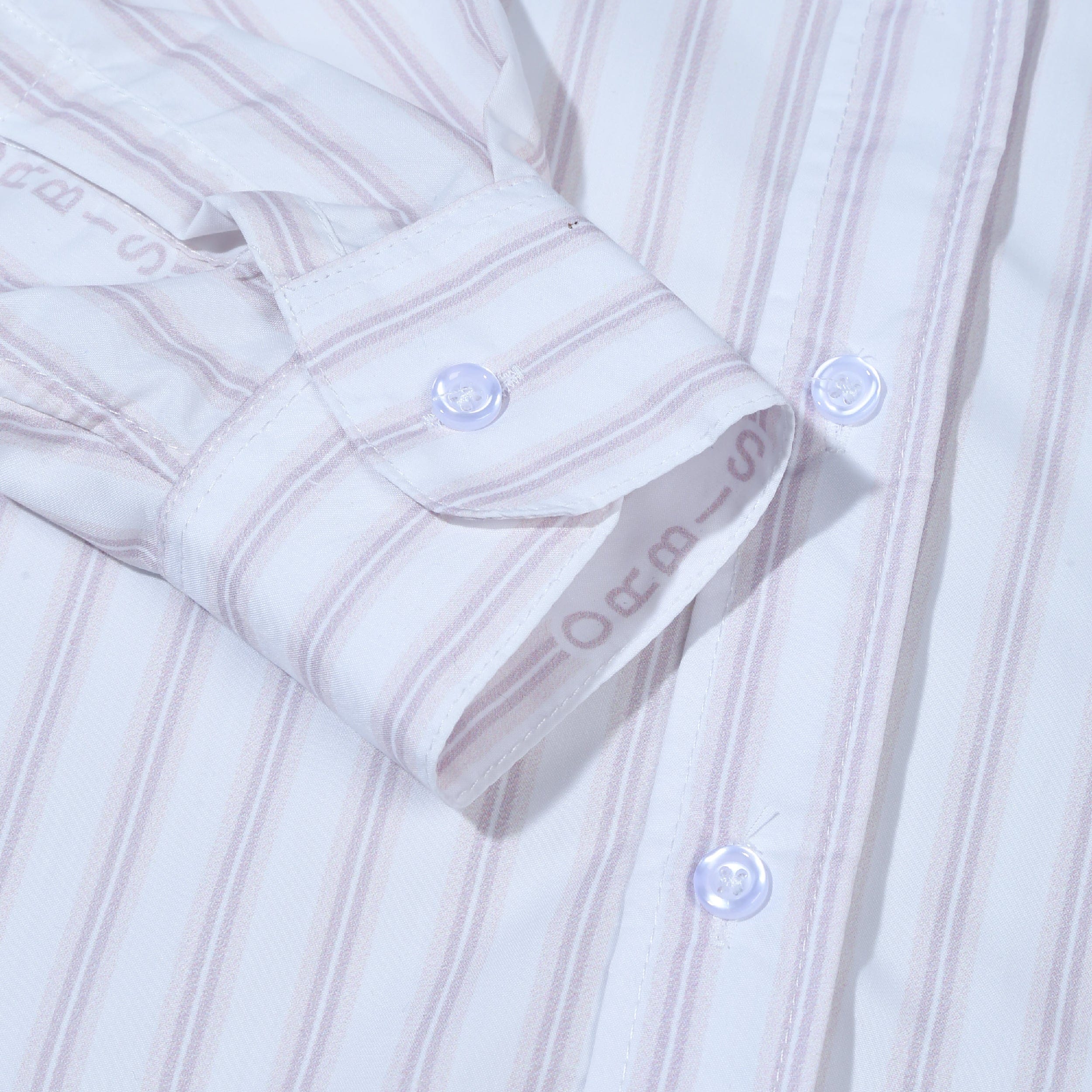 Logo Orbis Stripes Shirt Logo - Brown