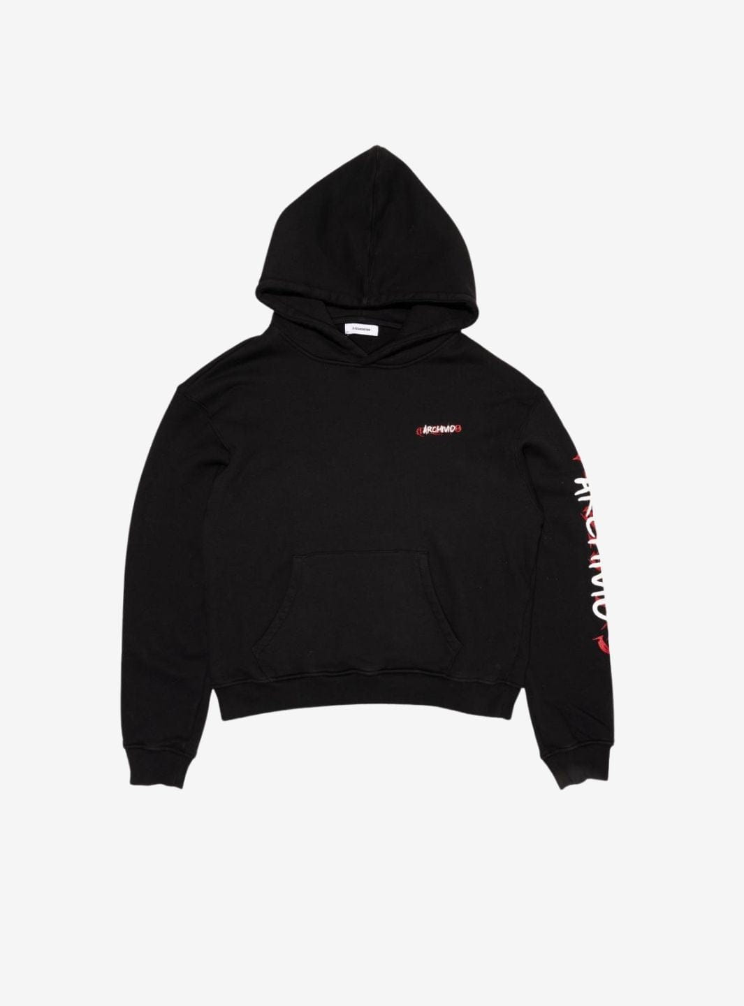 Numeri Archivio Hooded Sweatshirt Black Red