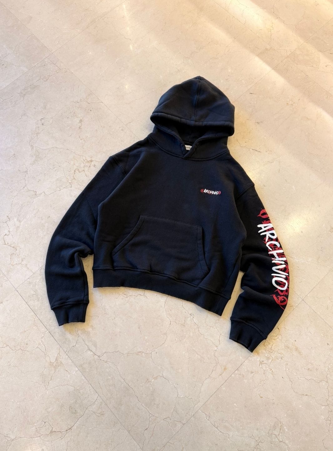 Numeri Archivio Hooded Sweatshirt Black Red