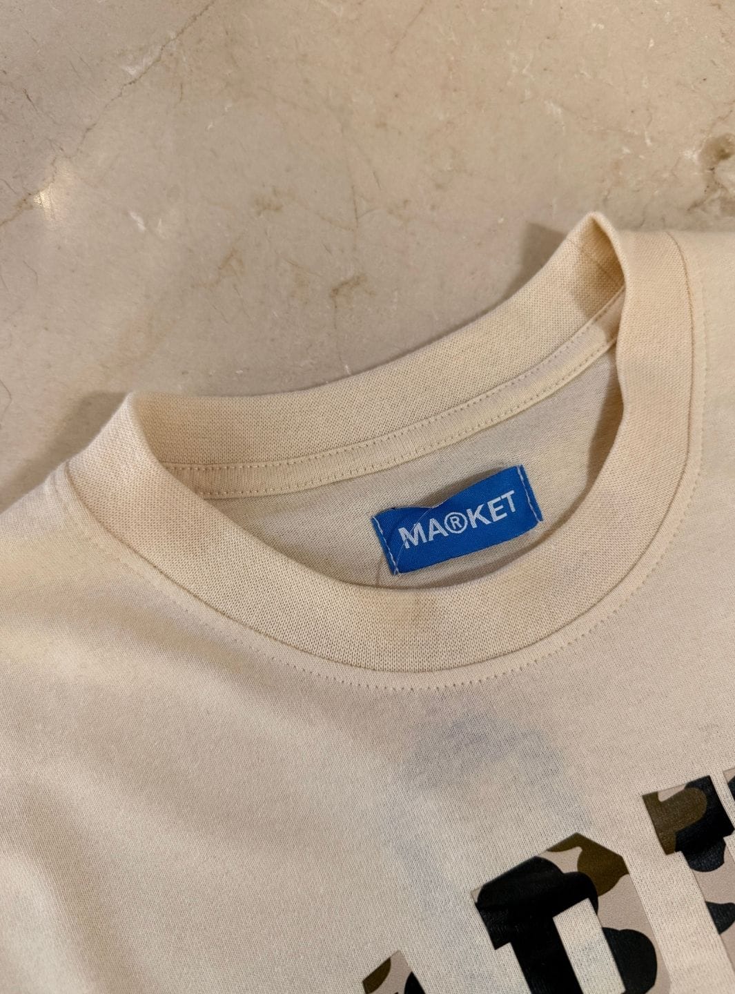 Market Studios T - Shirt Cream Camo