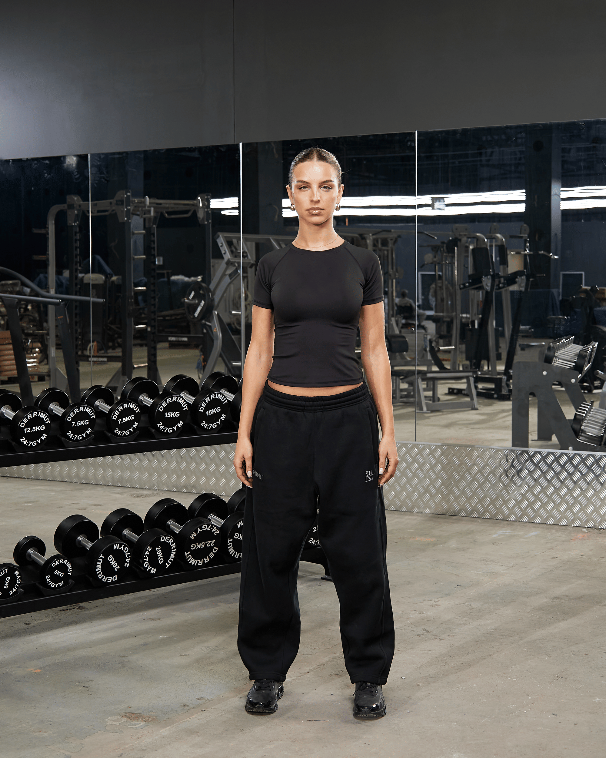Realism SSS REALISM x DERRIMUT GYM R+D Baby T-Shirt BLACK