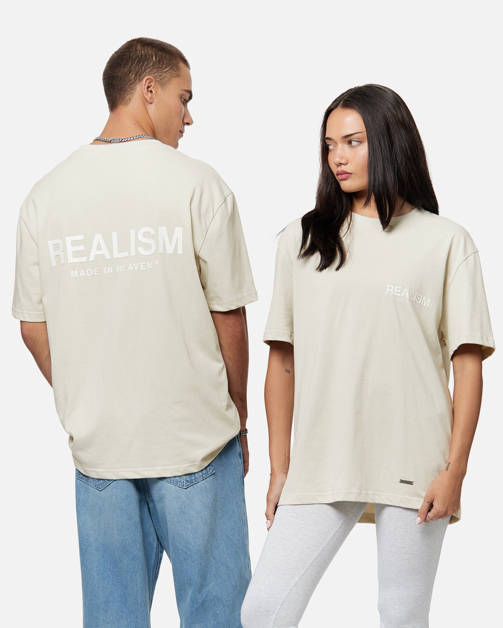 Realism SSS REALISM HEAVEN LOGO T-Shirt WHEAT