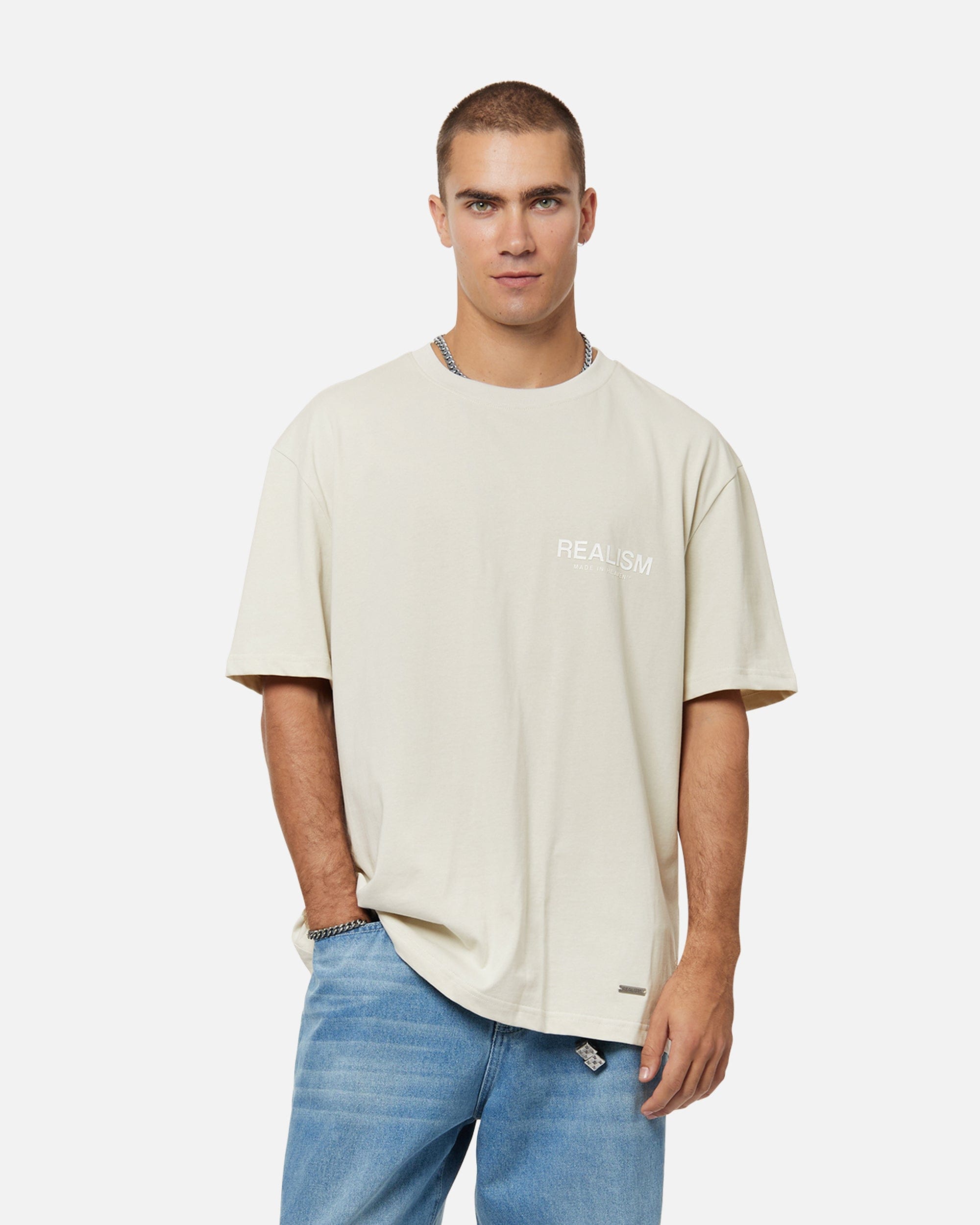 Realism SSS REALISM HEAVEN LOGO T-Shirt WHEAT