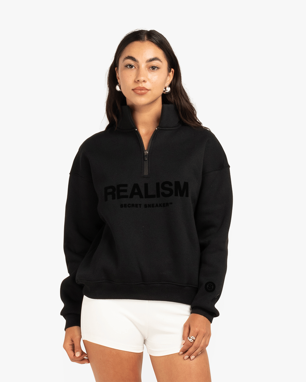 Realism SSS REALISM IDOL HALF ZIP SWEATER BLACK