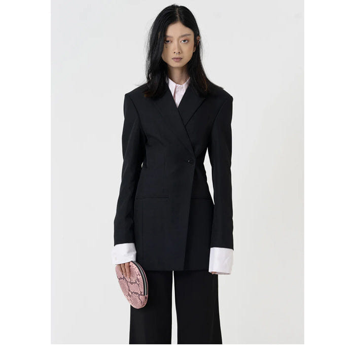 Aesthetic Pleasure Fitted Blazer Black