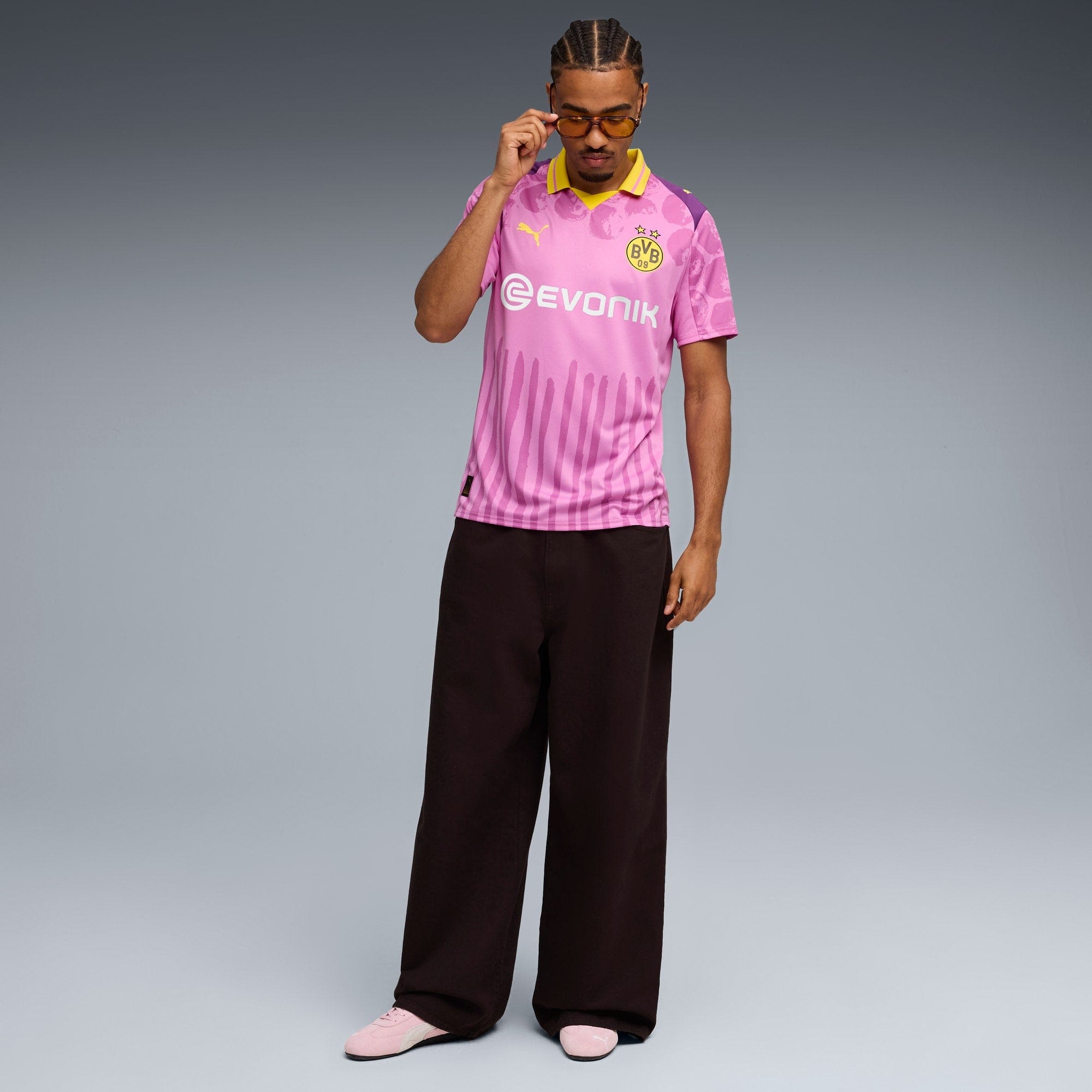 PUMA Select KidSuper BVB Jersey Replica (Mauve Pop - Faster Yellow)