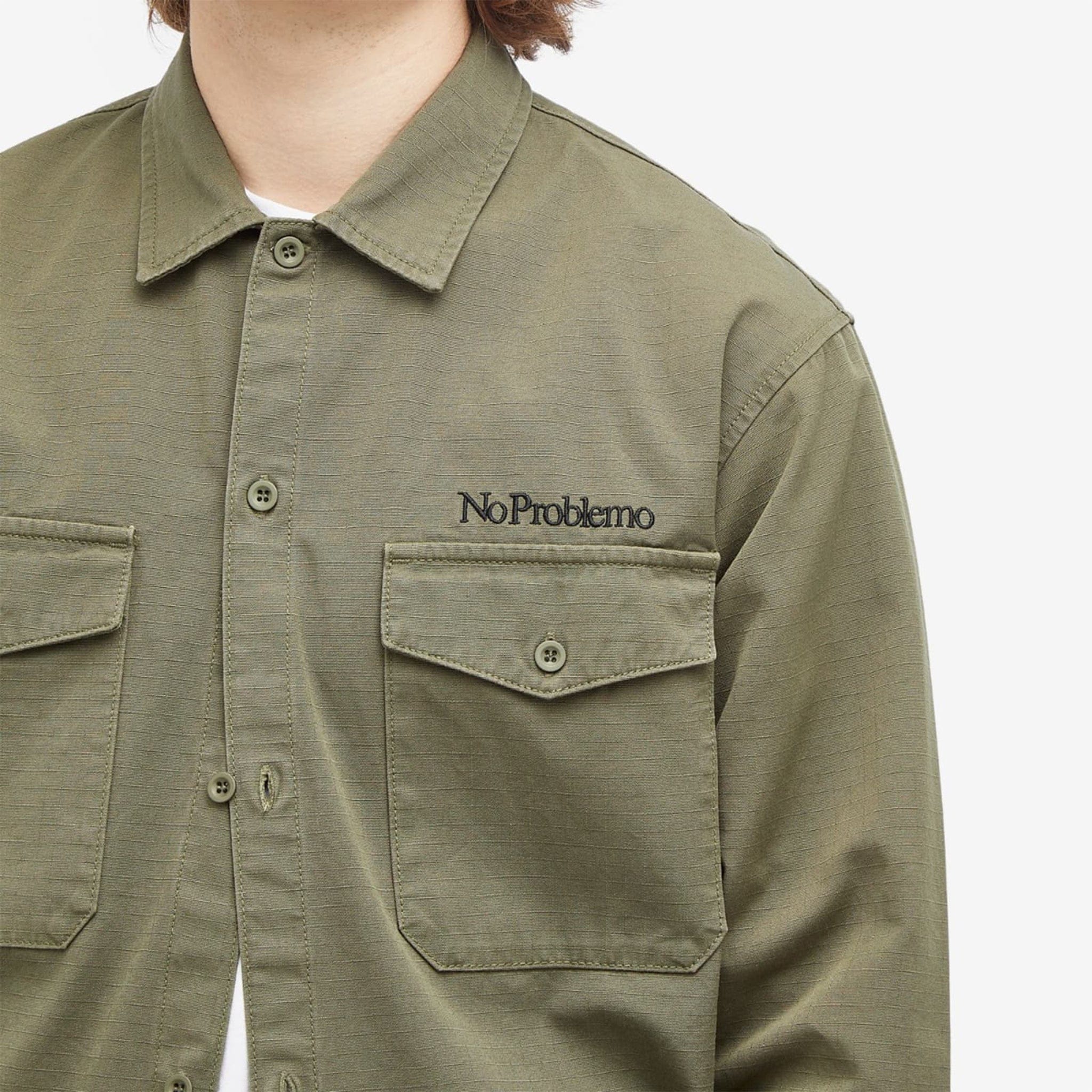 No Problemo Mini Problemo LS Work Shirt (Olive)
