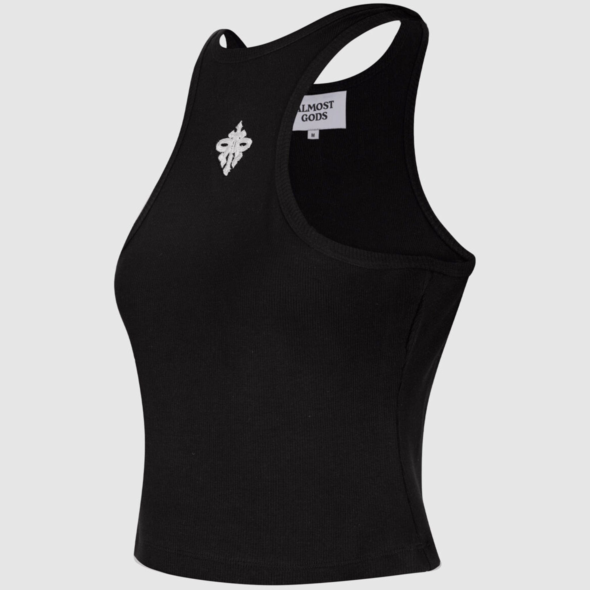 Almost Gods Alpha Cross Ribbed Tank Top (Black)
