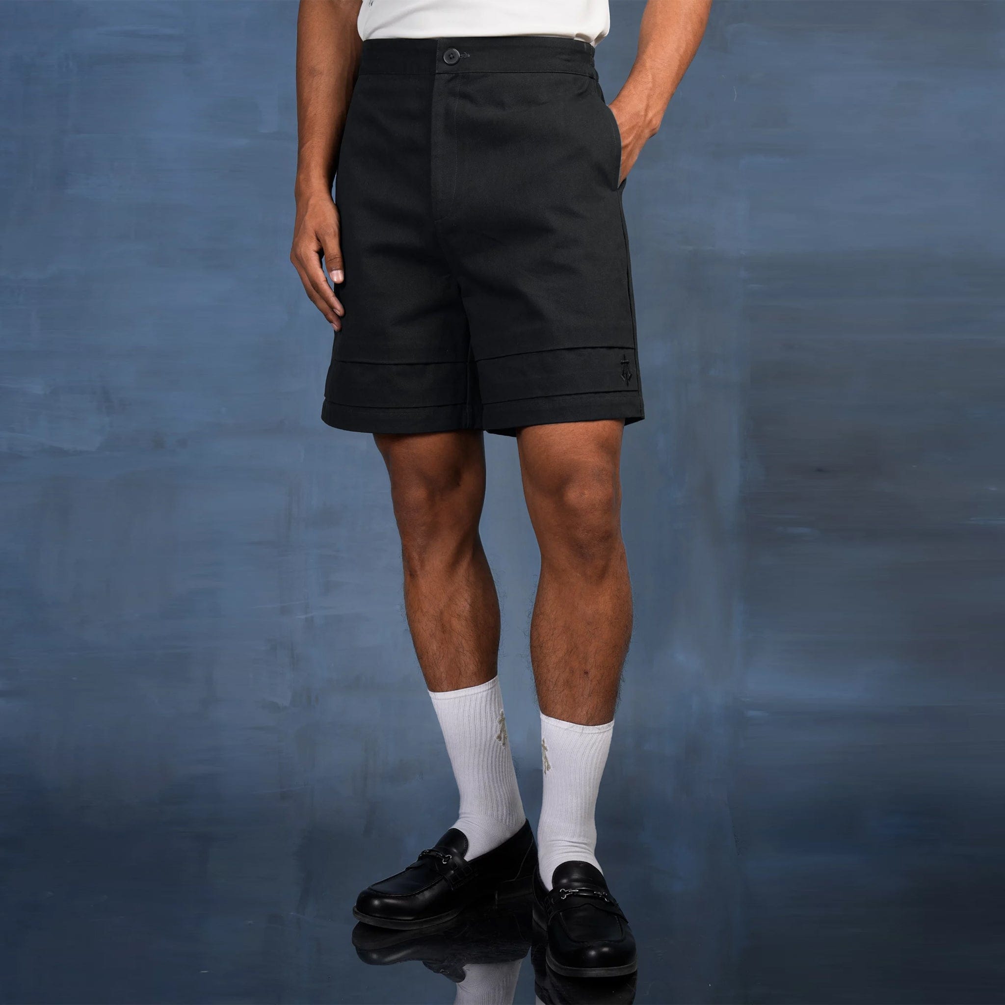 Almost Gods CONSTRUCTED TWILL SHORTS (BLACK)